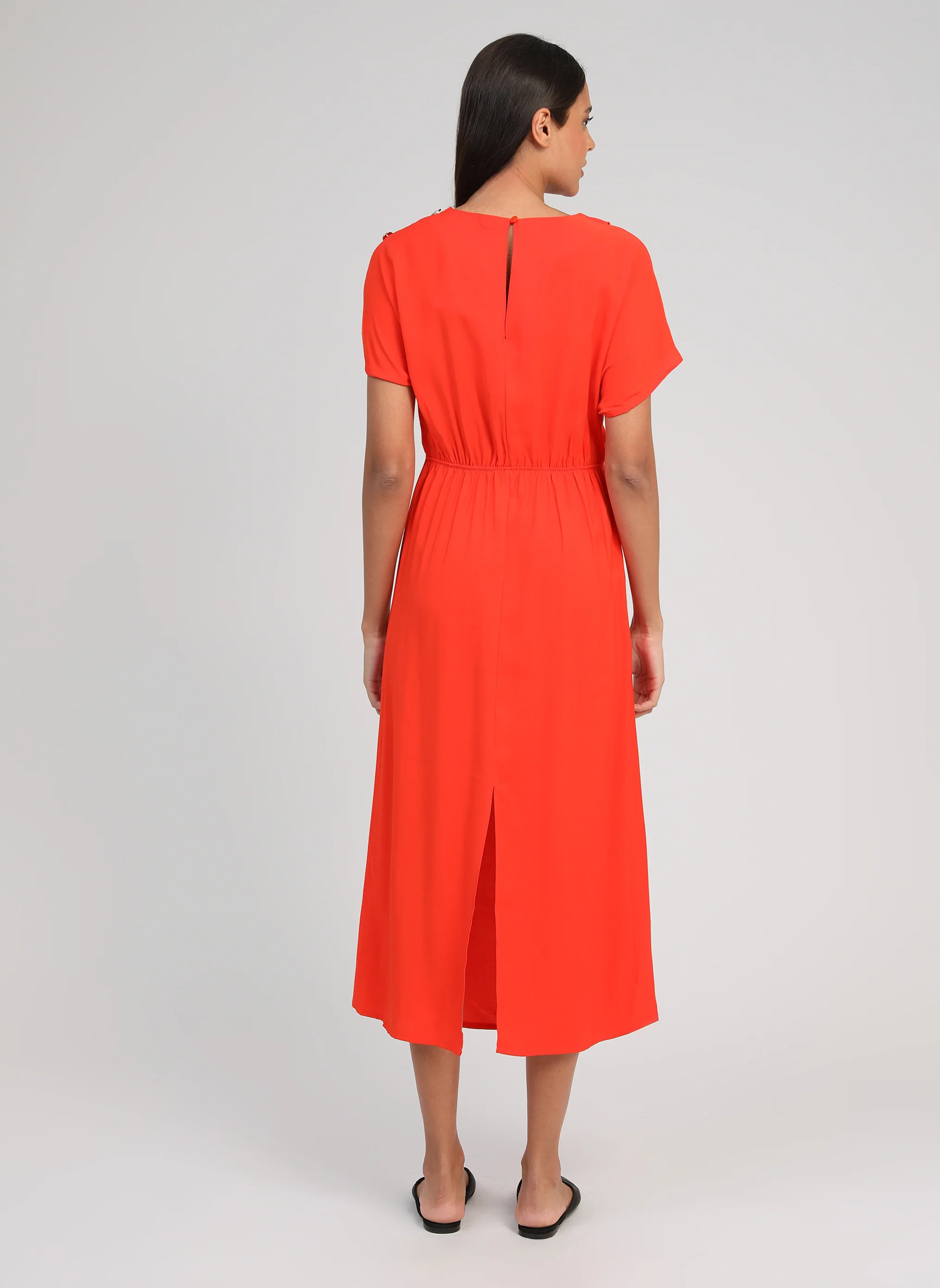 ROBE MIDI MALIXA piment - Image 4