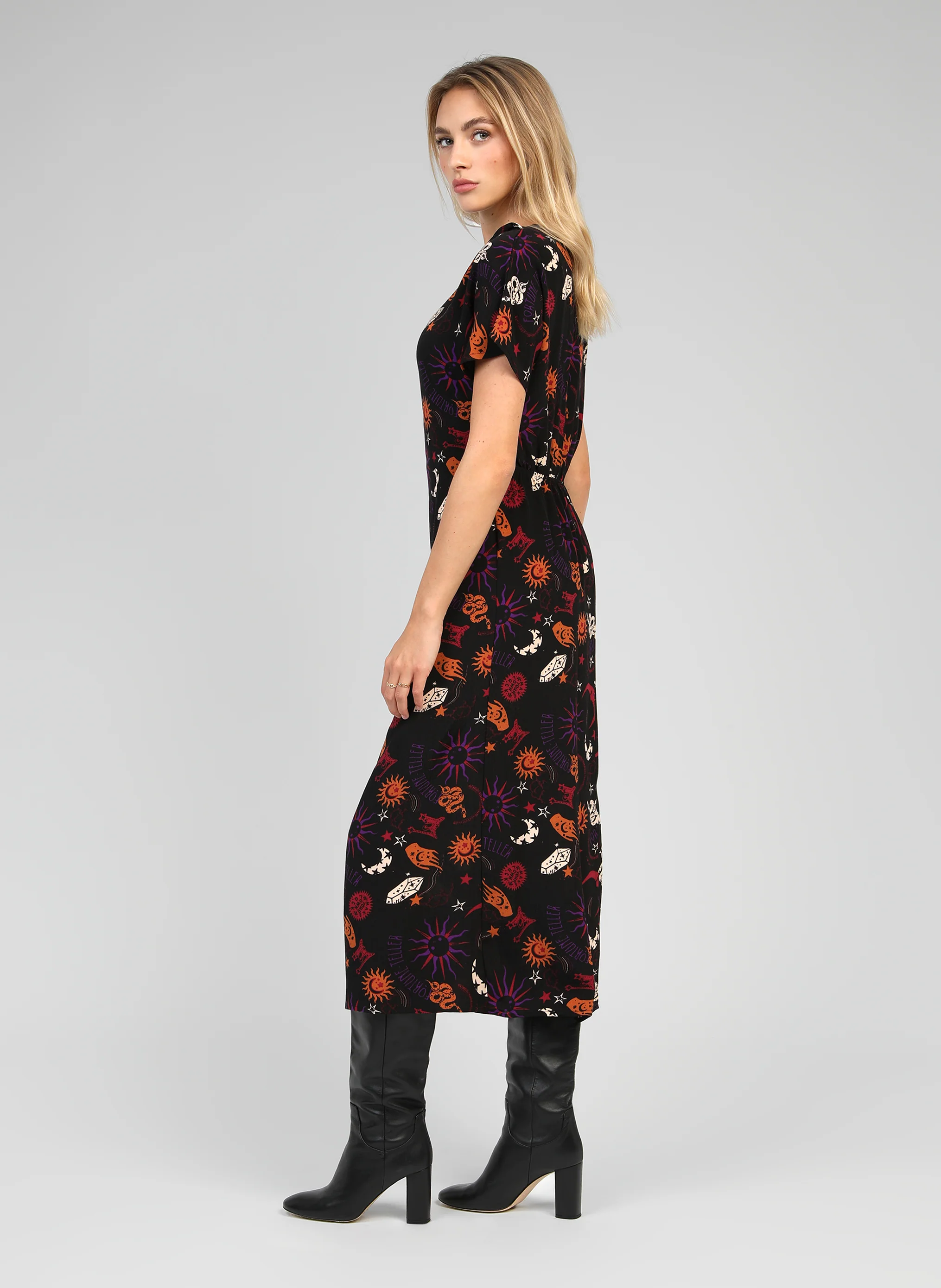 ROBE MIDI MALORA boheme noir - Image 3