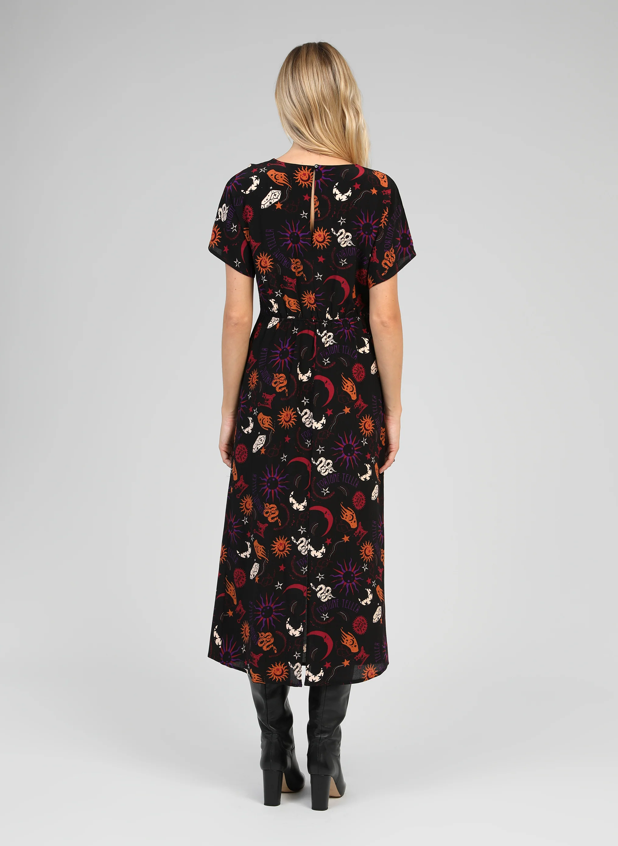 ROBE MIDI MALORA boheme noir - Image 4