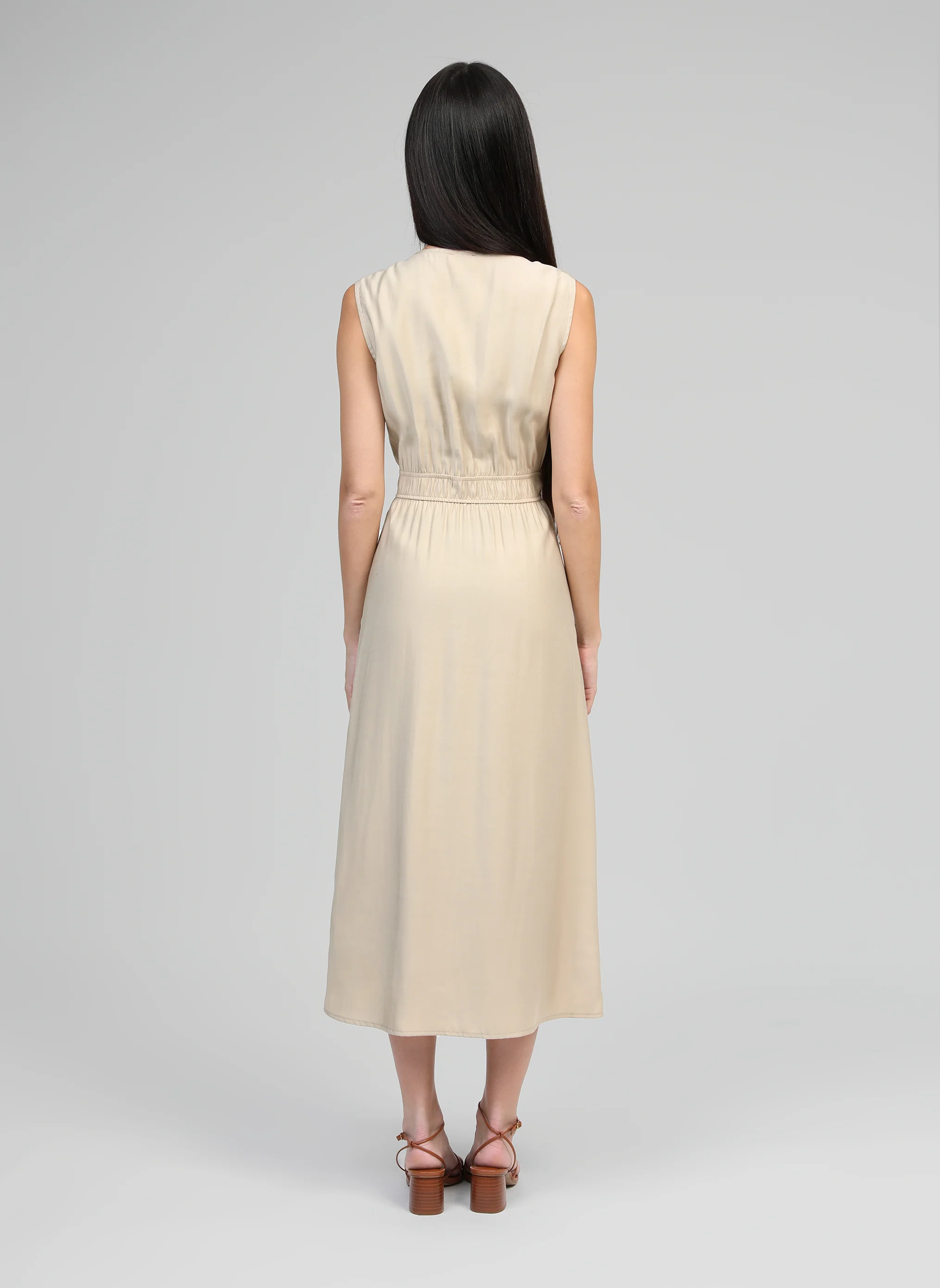 ROBE MIDI MALOUISE beige - Image 4