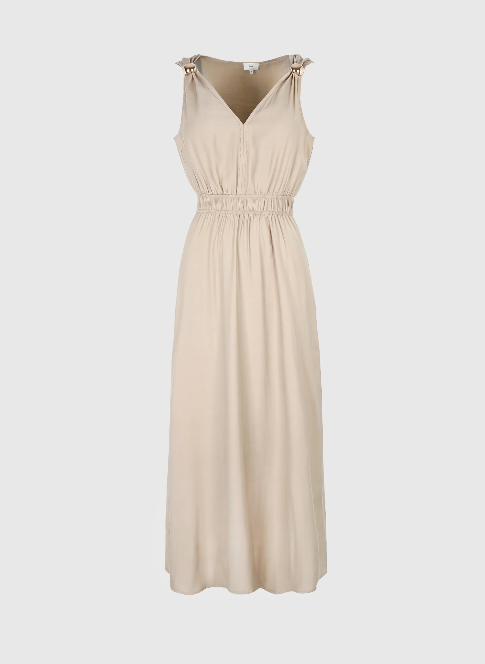 ROBE MIDI MALOUISE beige - Image 5