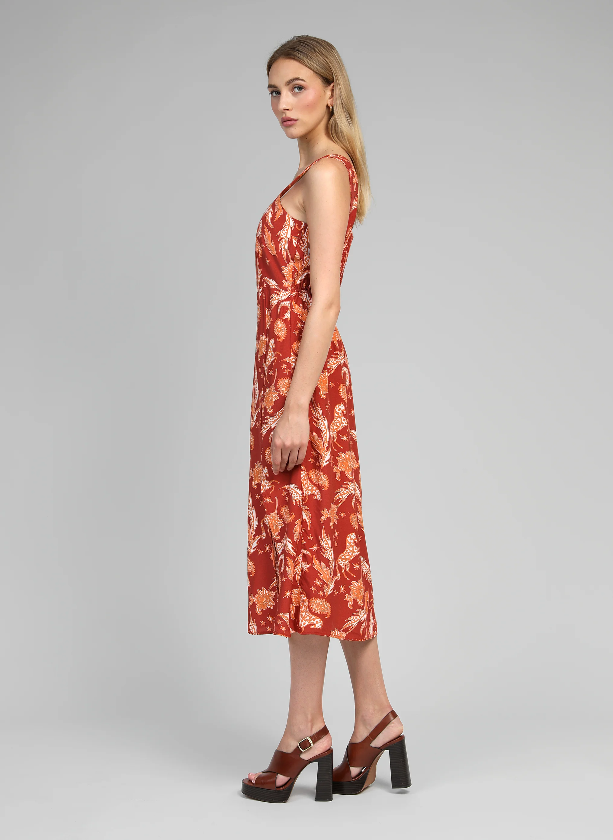 ROBE MIDI MANILY fleche terracotta - Image 3