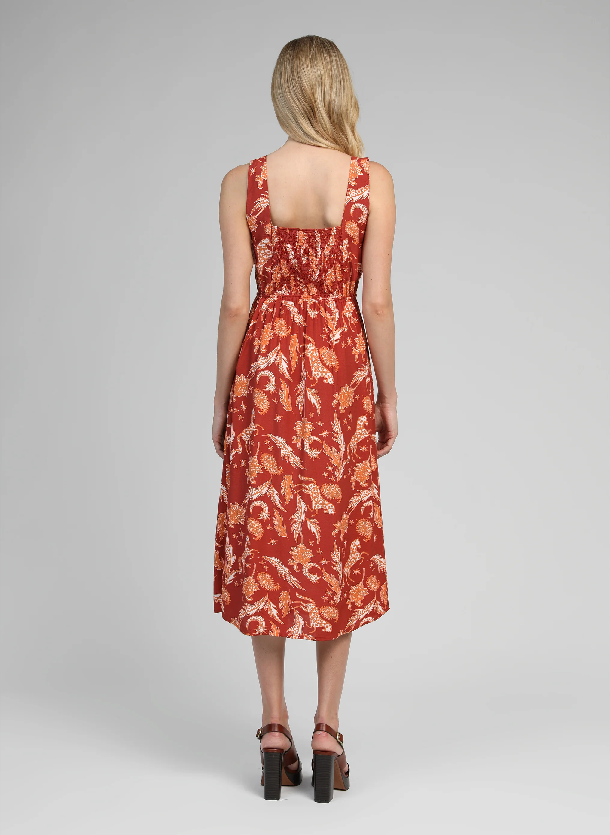 ROBE MIDI MANILY fleche terracotta - Image 4