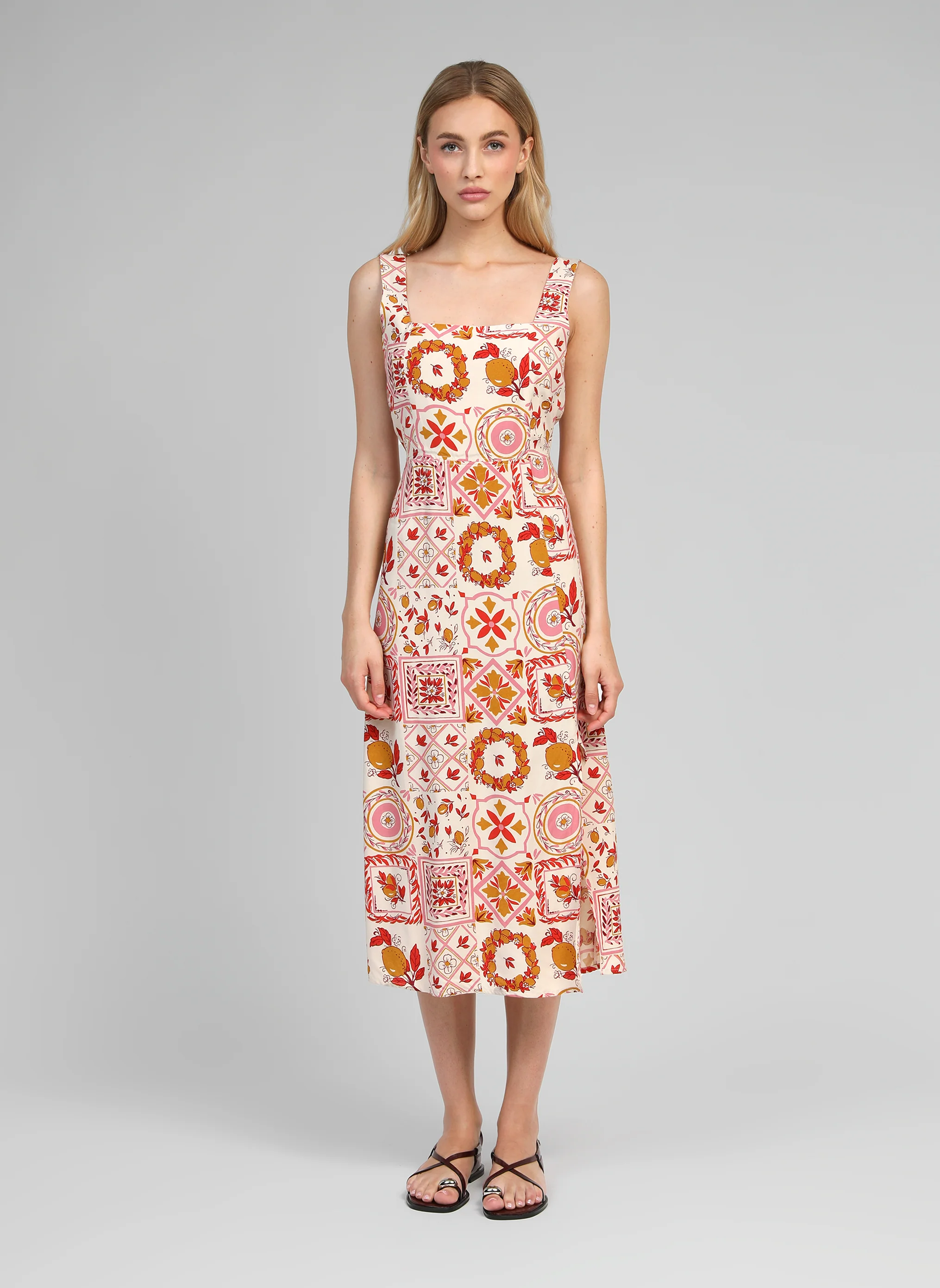 ROBE MIDI MANILY rizzo rose