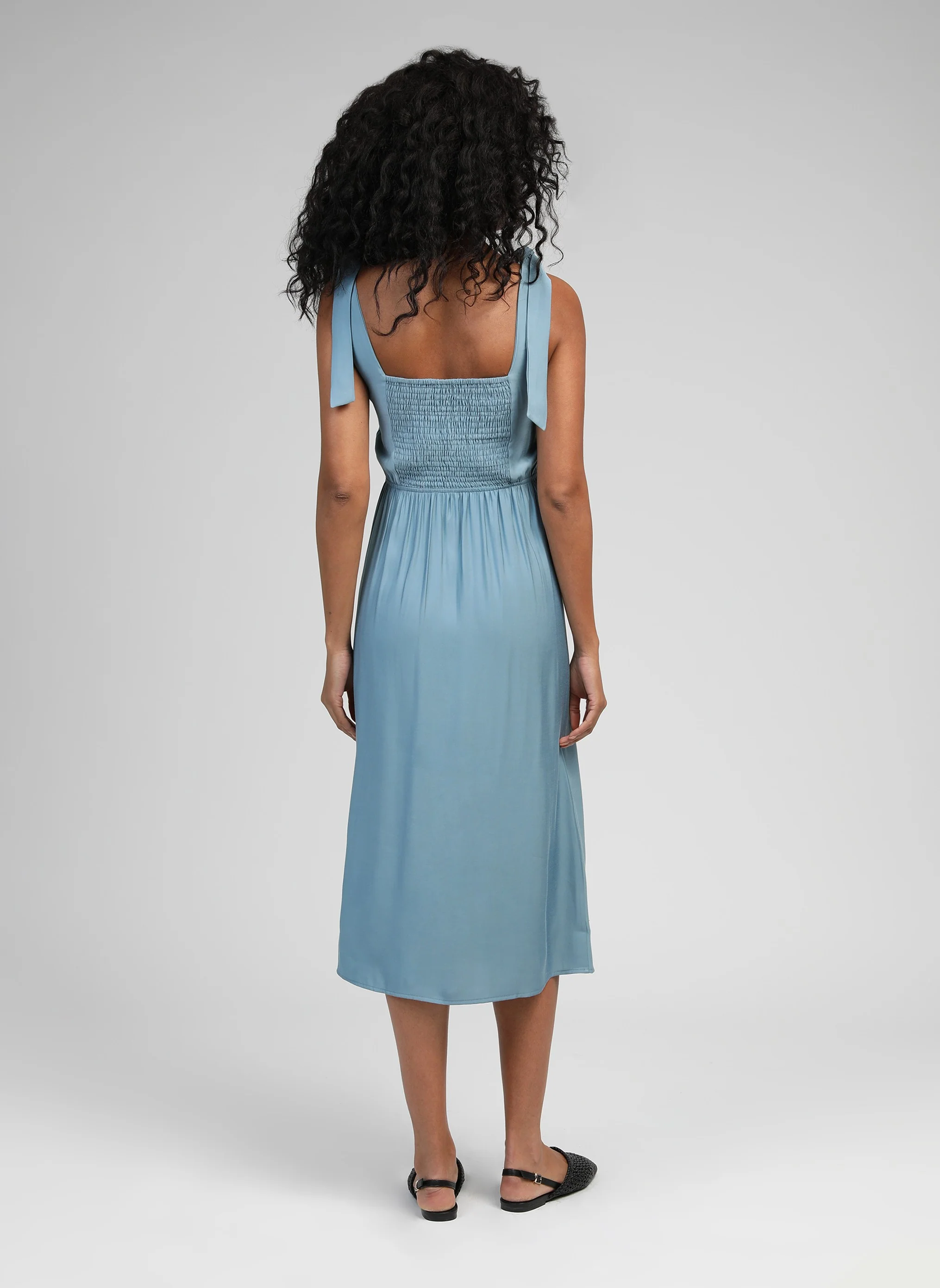 ROBE MIDI MANTA ciel - Image 4