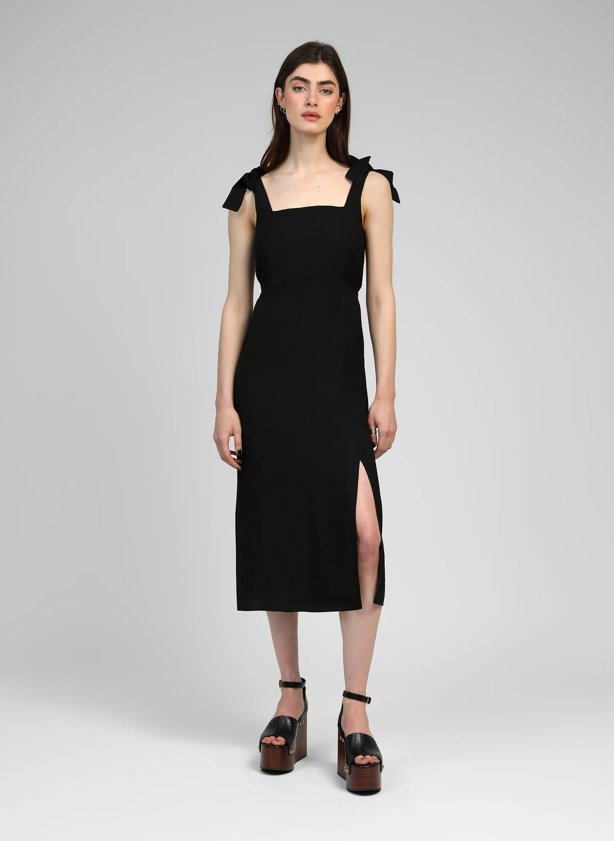 ROBE MIDI MANTIA noir
