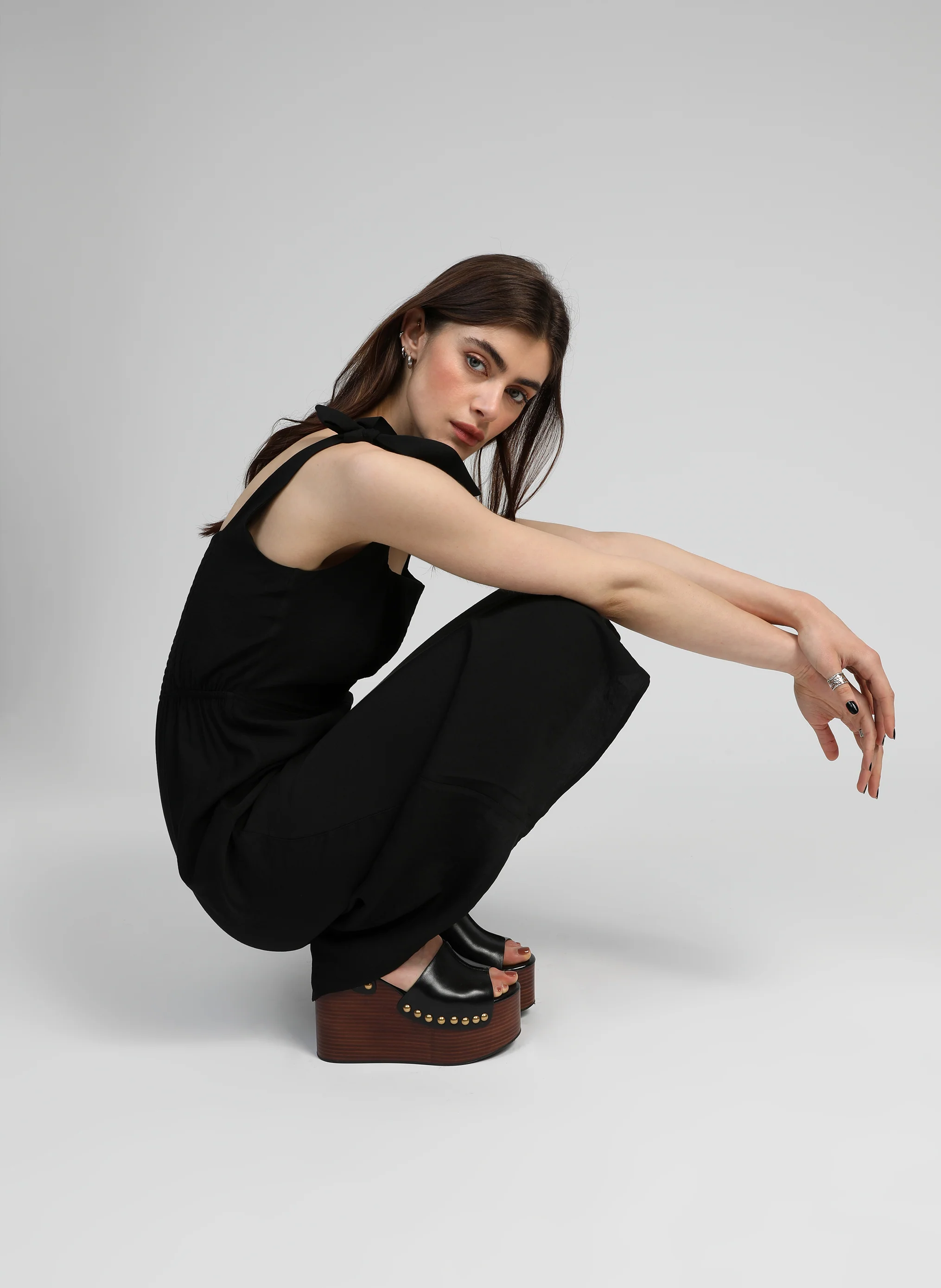 ROBE MIDI MANTIA noir - Image 6