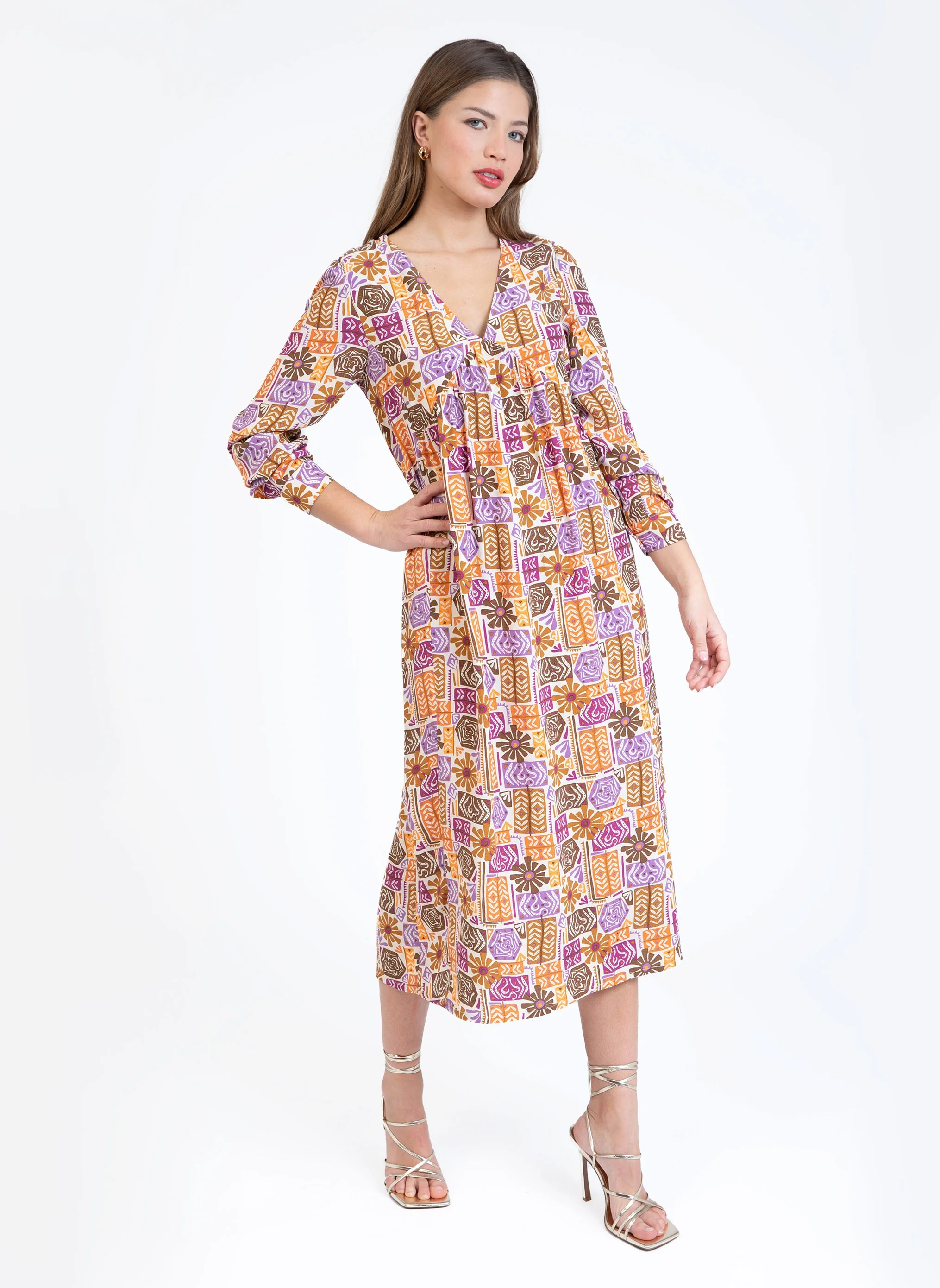 ROBE MIDI MARGARET nairobi multico - Image 3