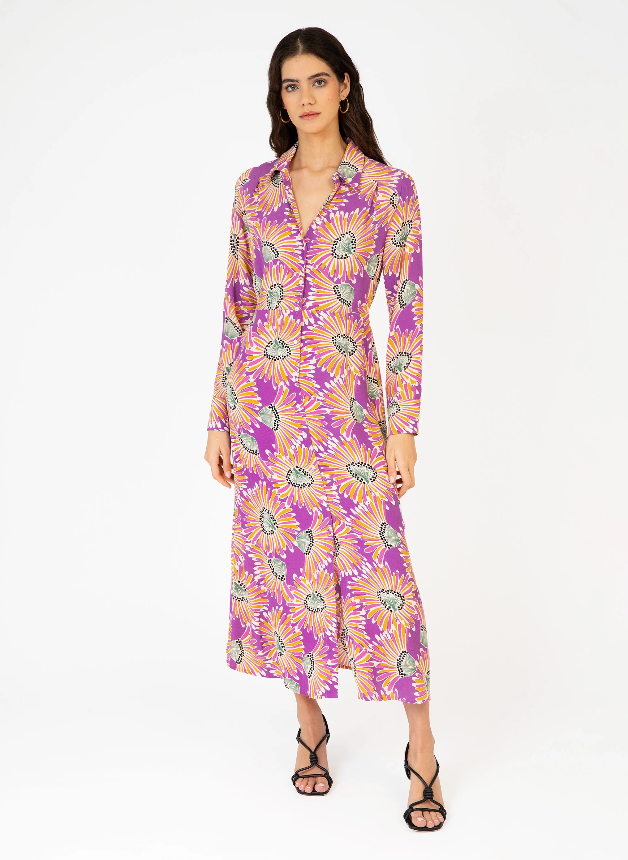 ROBE MIDI MARIBEAU belize violet