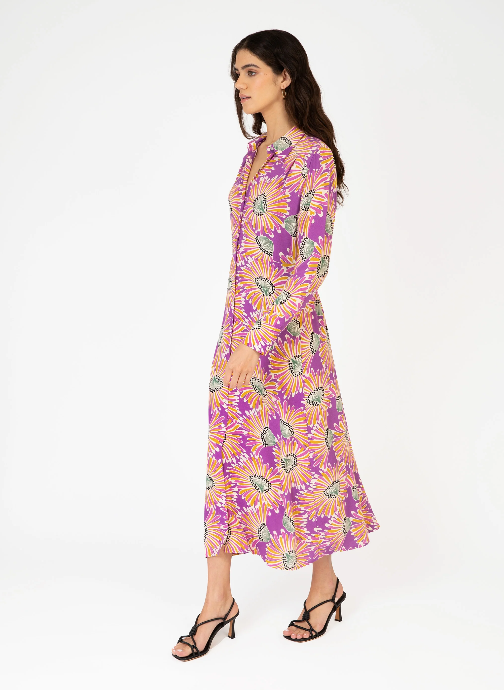 ROBE MIDI MARIBEAU belize violet - Image 5