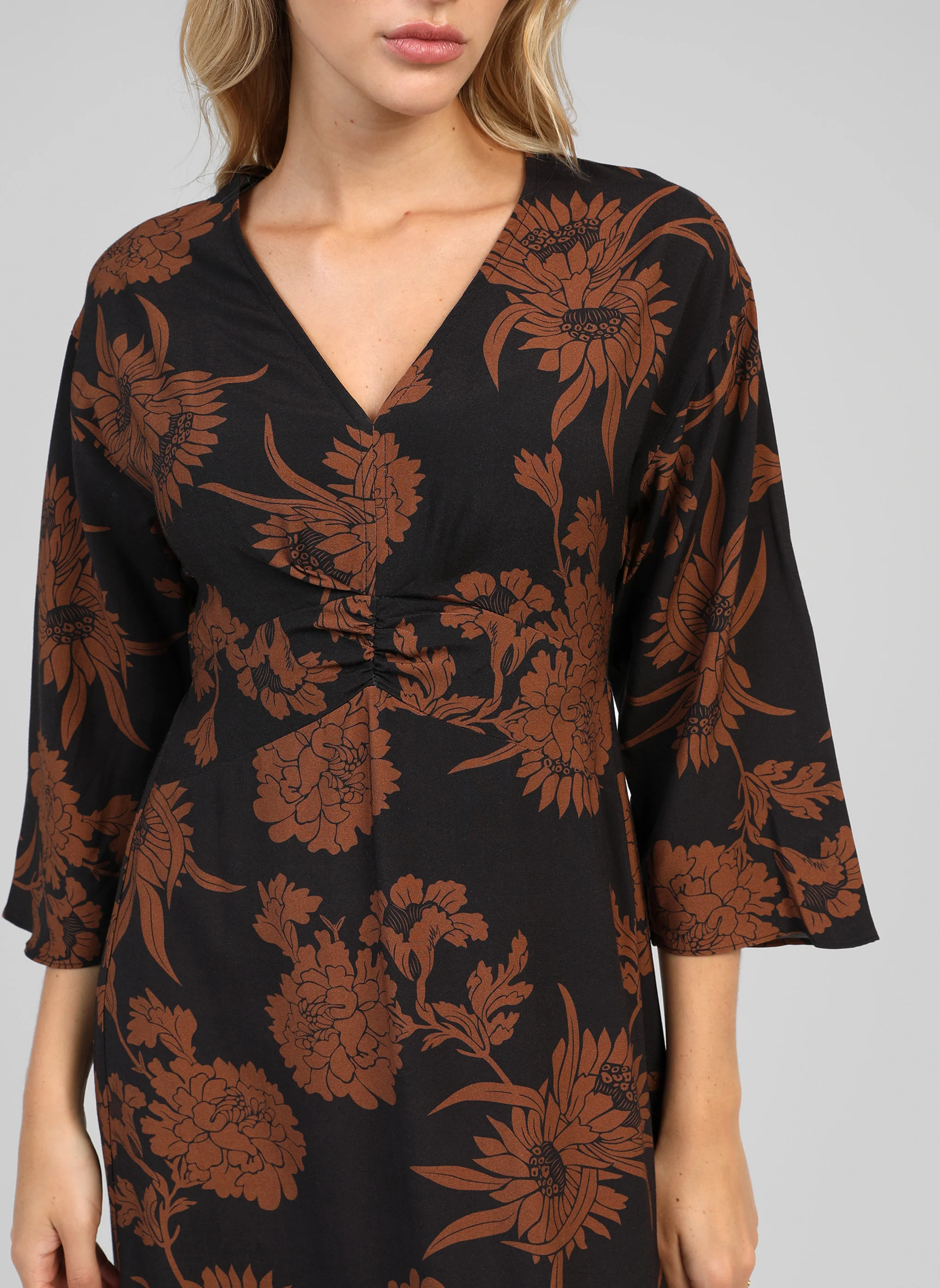 ROBE MIDI MASAMY floflo caramel - Image 2