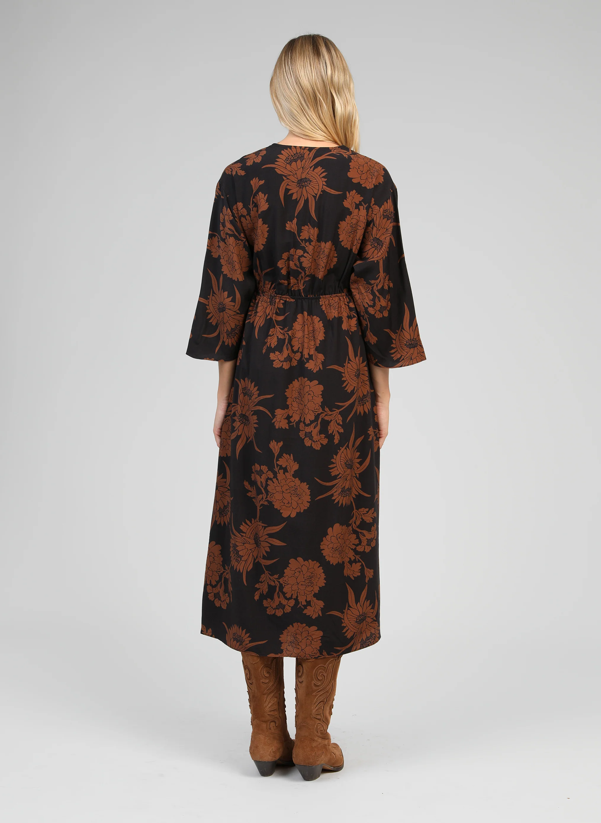 ROBE MIDI MASAMY floflo caramel - Image 4