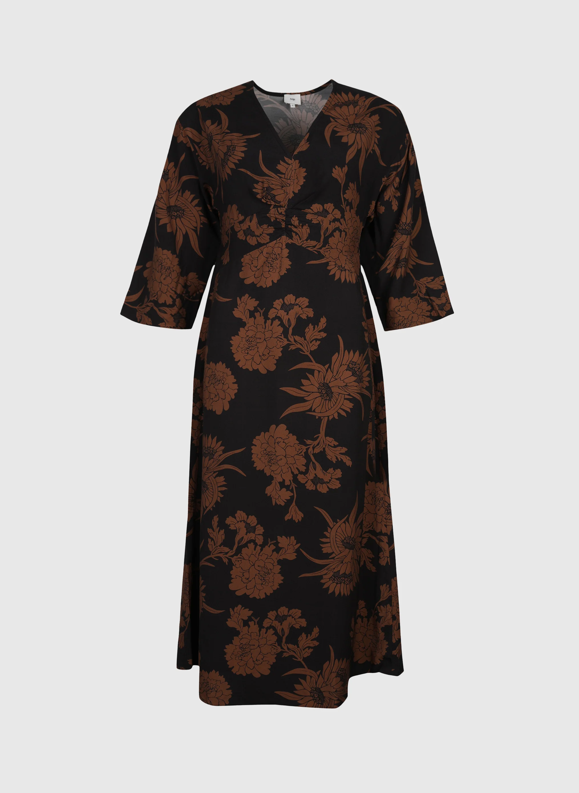 ROBE MIDI MASAMY floflo caramel - Image 5