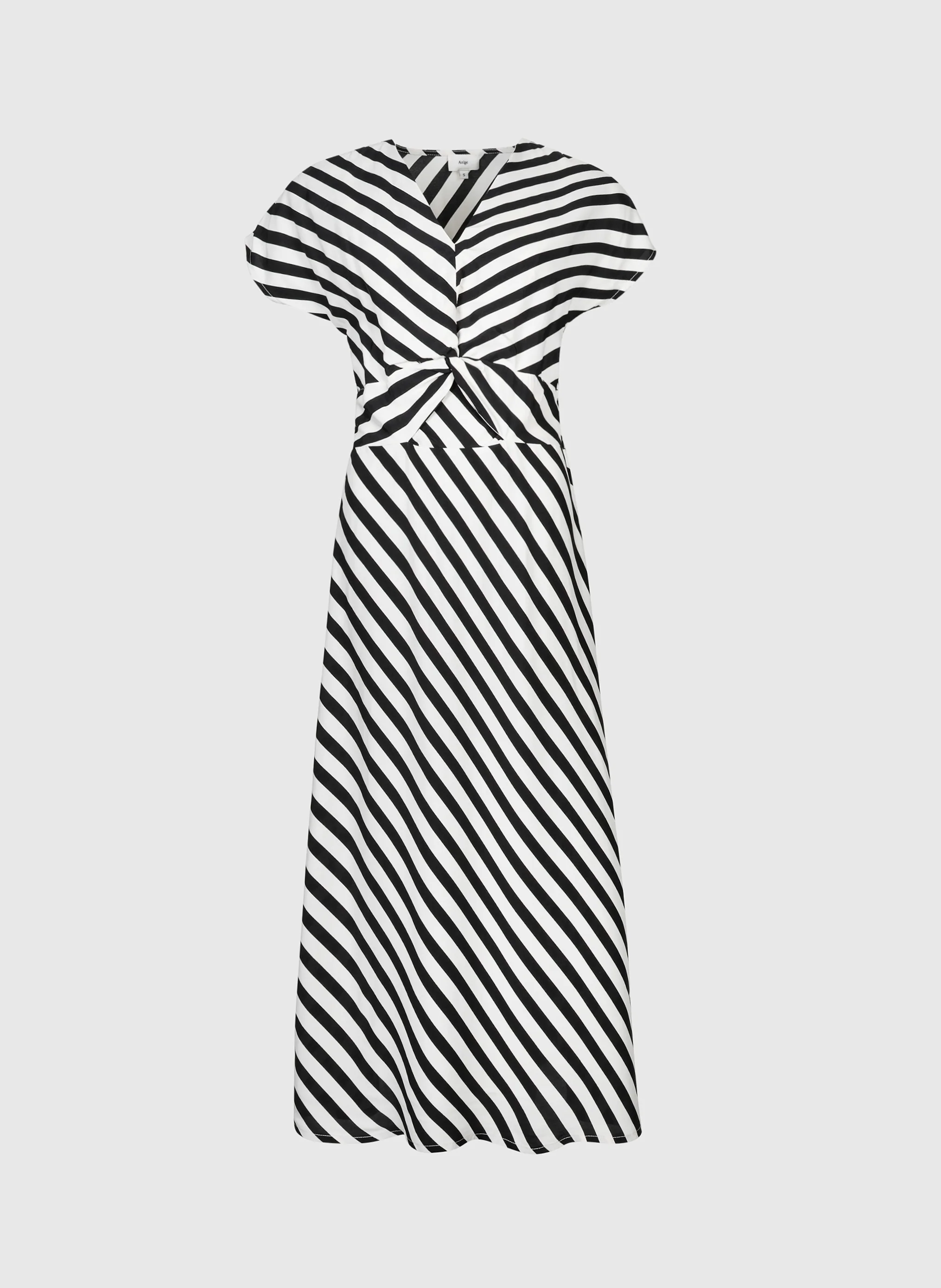 ROBE MIDI MATIA stipe noir - Image 5