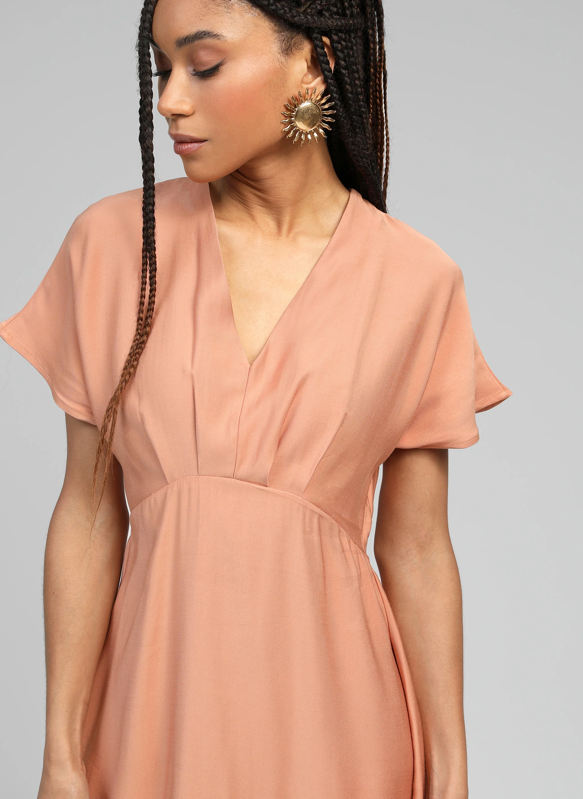 ROBE MIDI MEKIANA terracotta - Image 2