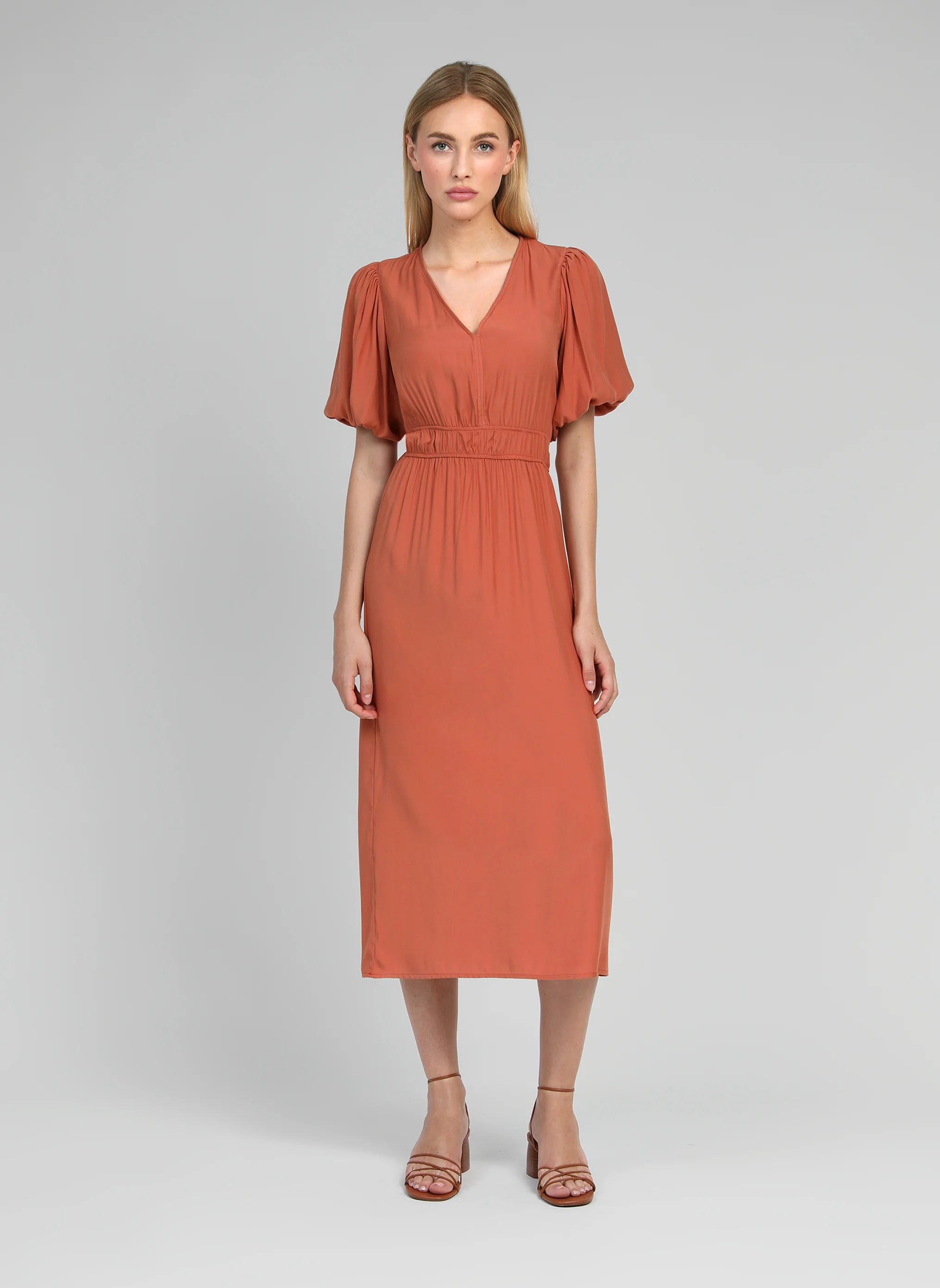 ROBE MIDI MELILE terracotta