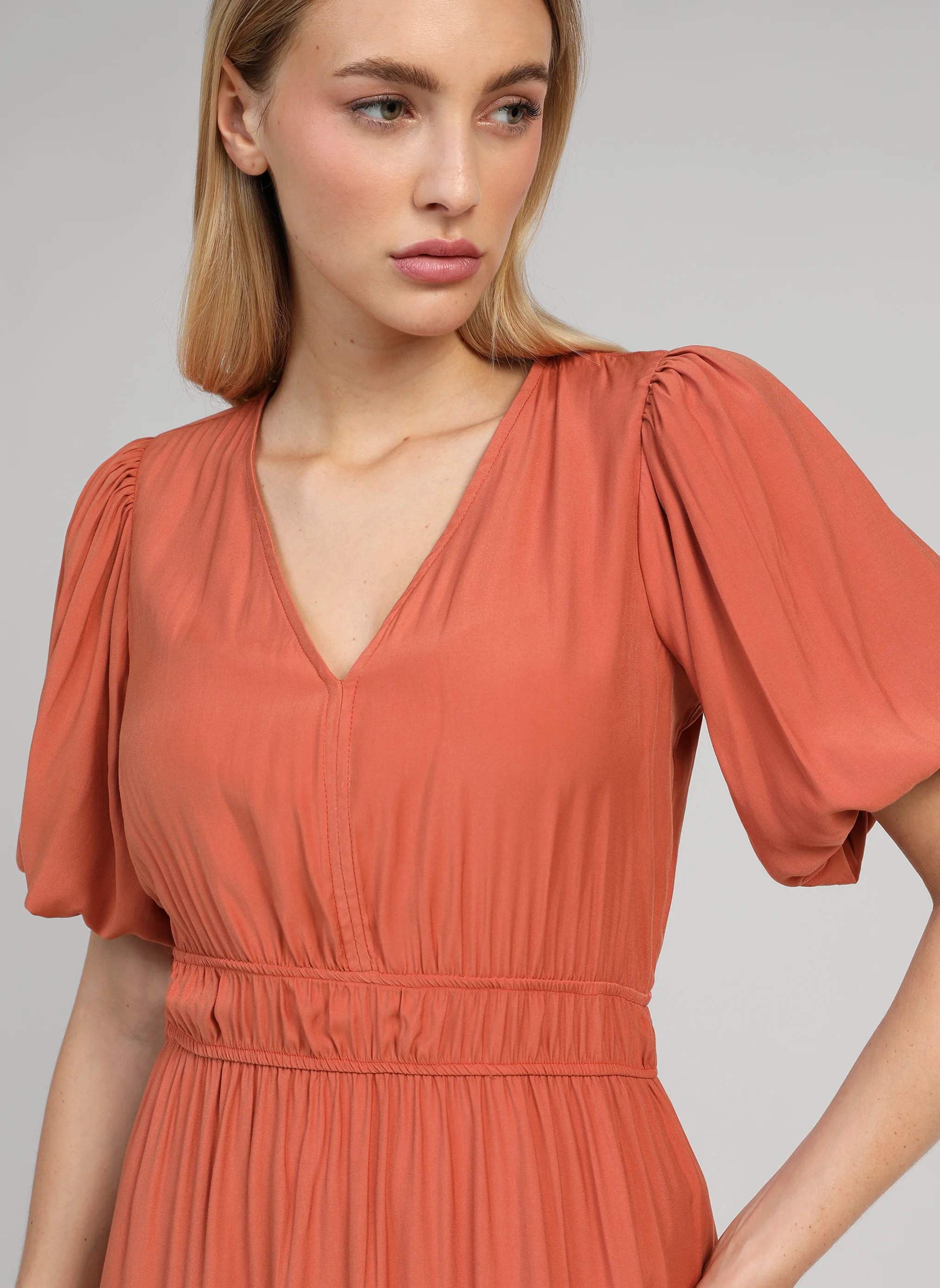 ROBE MIDI MELILE terracotta - Image 2