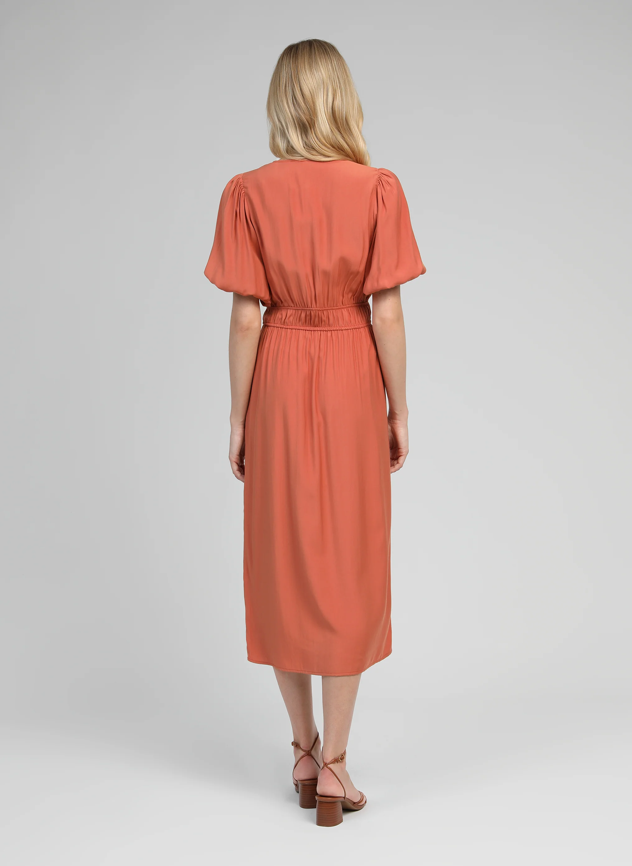 ROBE MIDI MELILE terracotta - Image 4