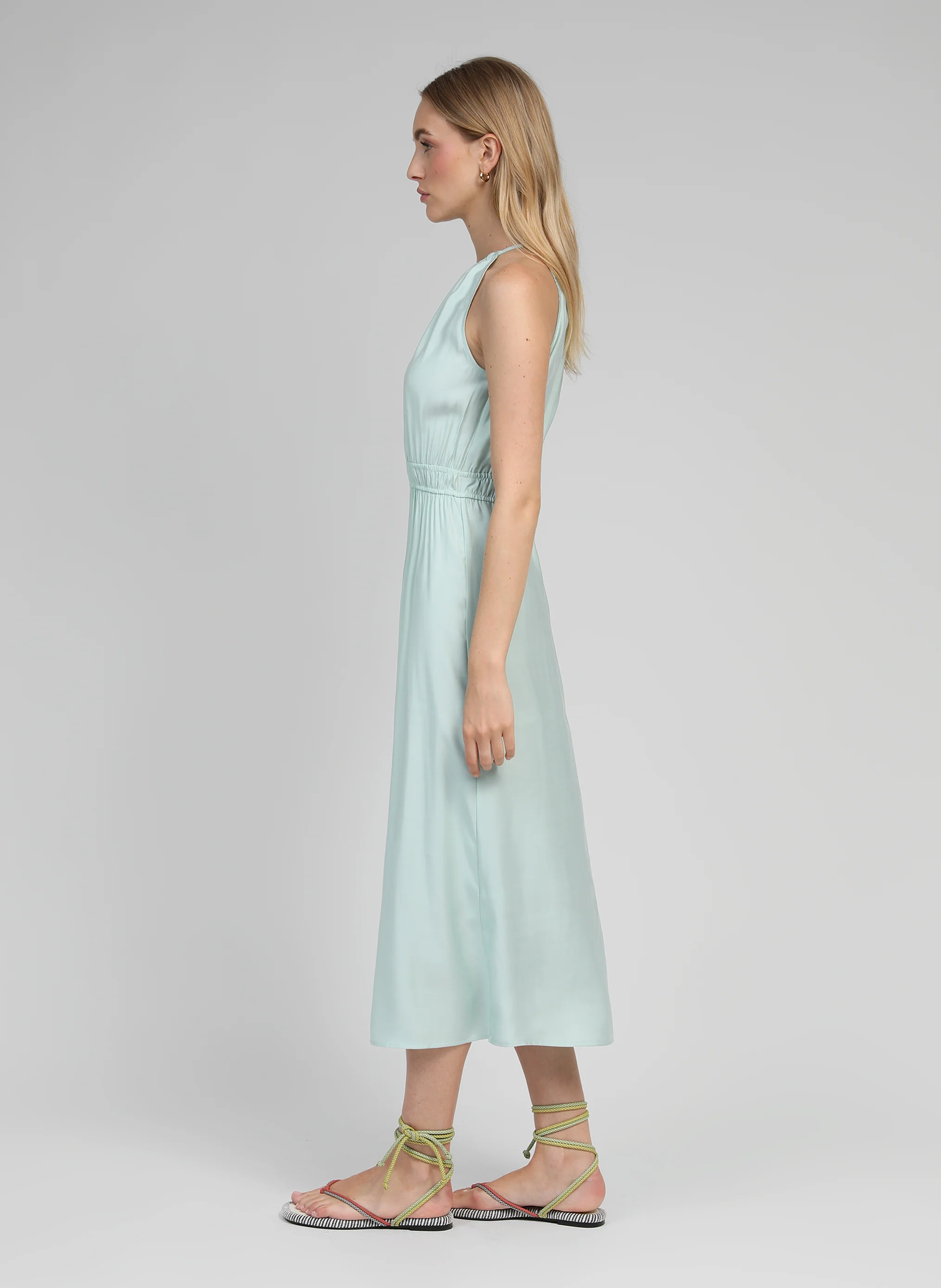 ROBE MIDI MENDALY celadon - Image 3