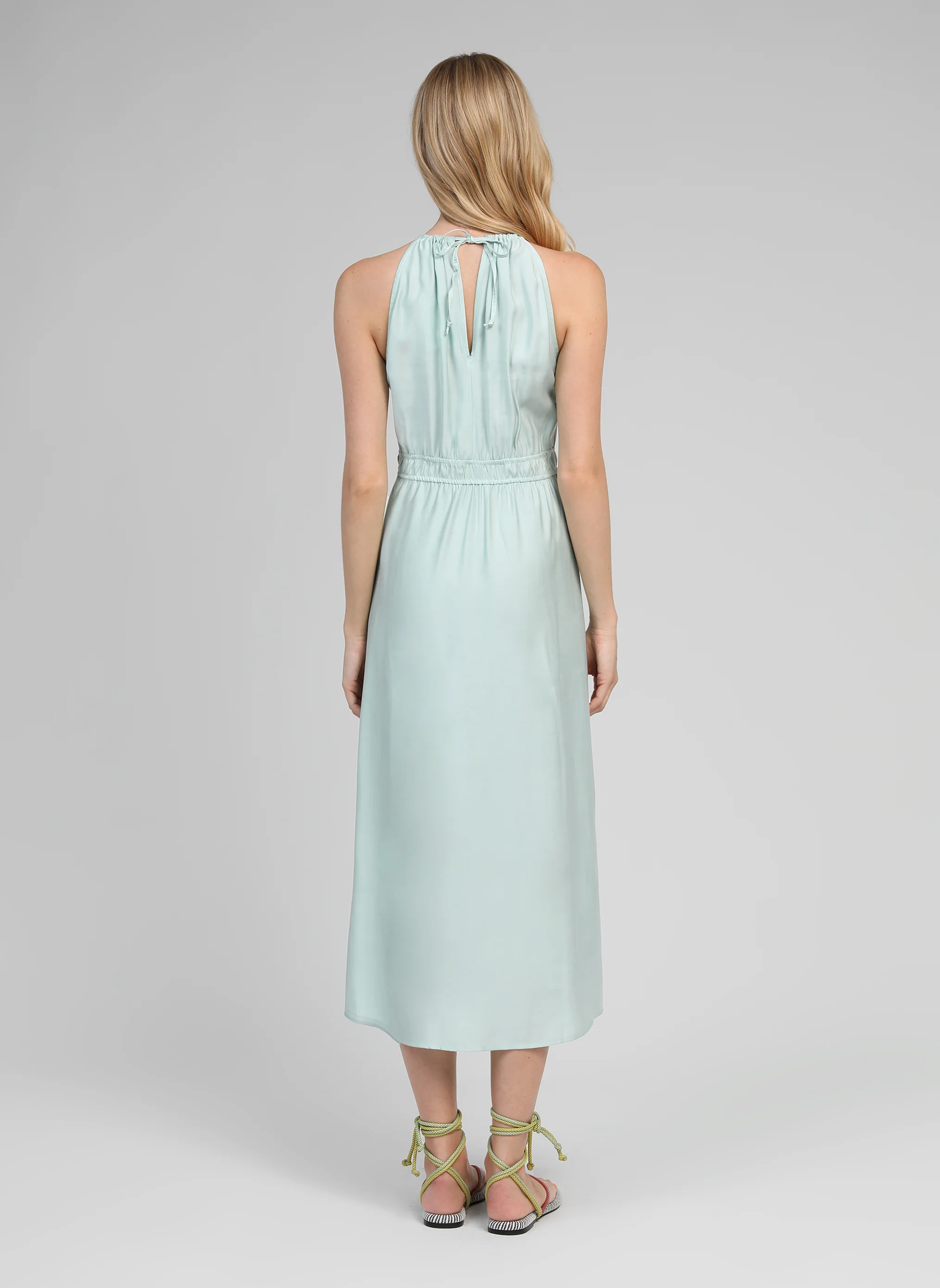 ROBE MIDI MENDALY celadon - Image 4