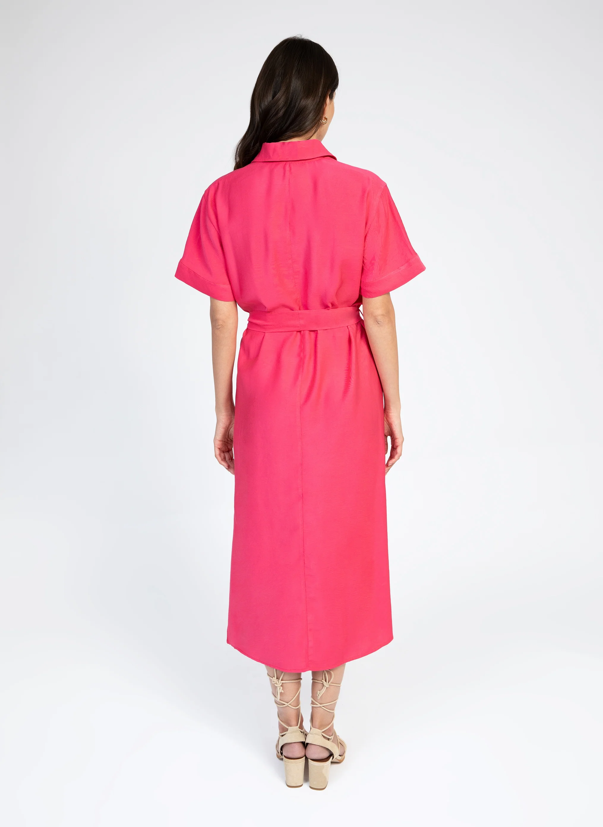 ROBE MIDI MILIE framboise - Image 4