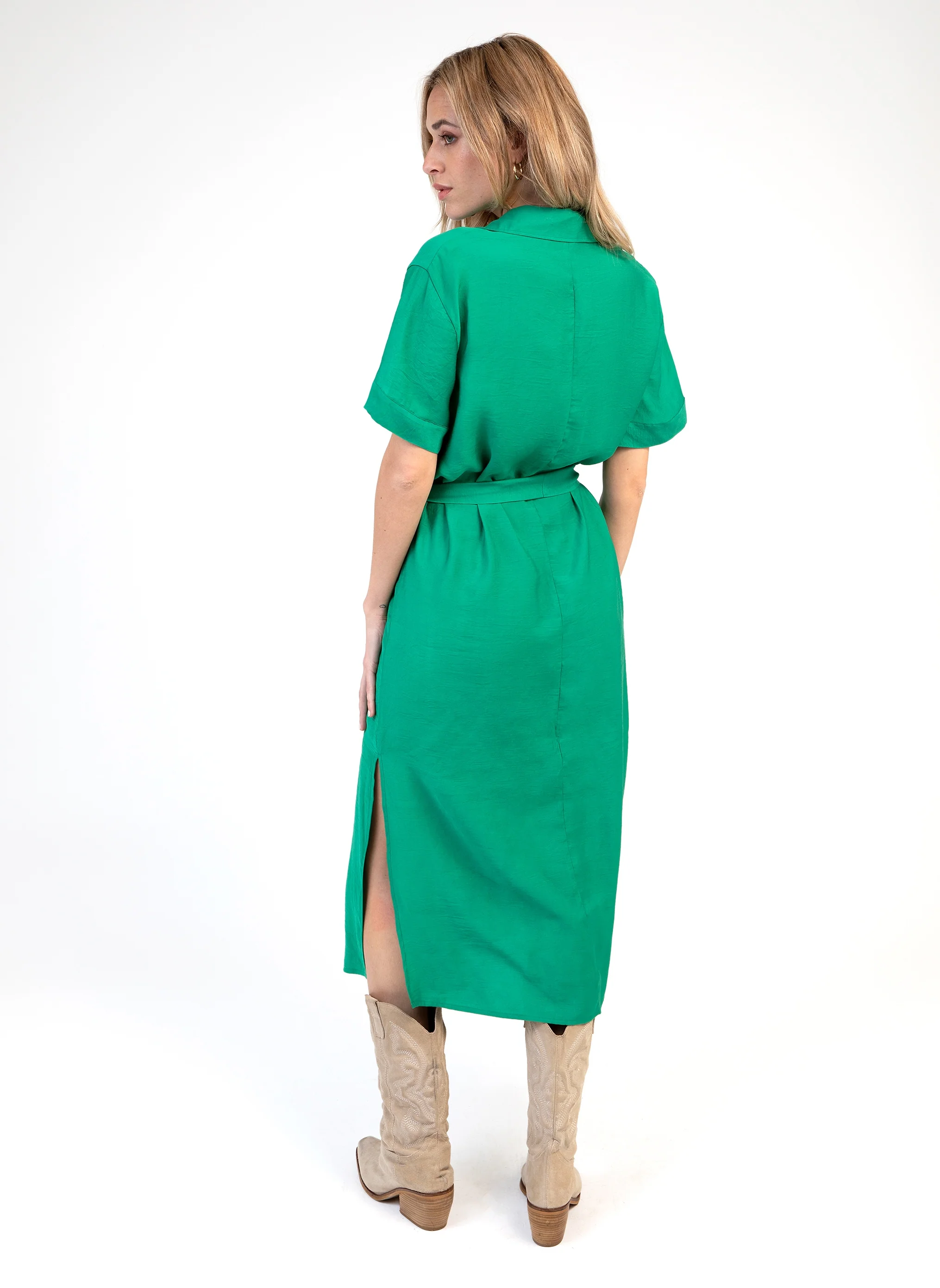 ROBE MIDI MILIE vert - Image 3