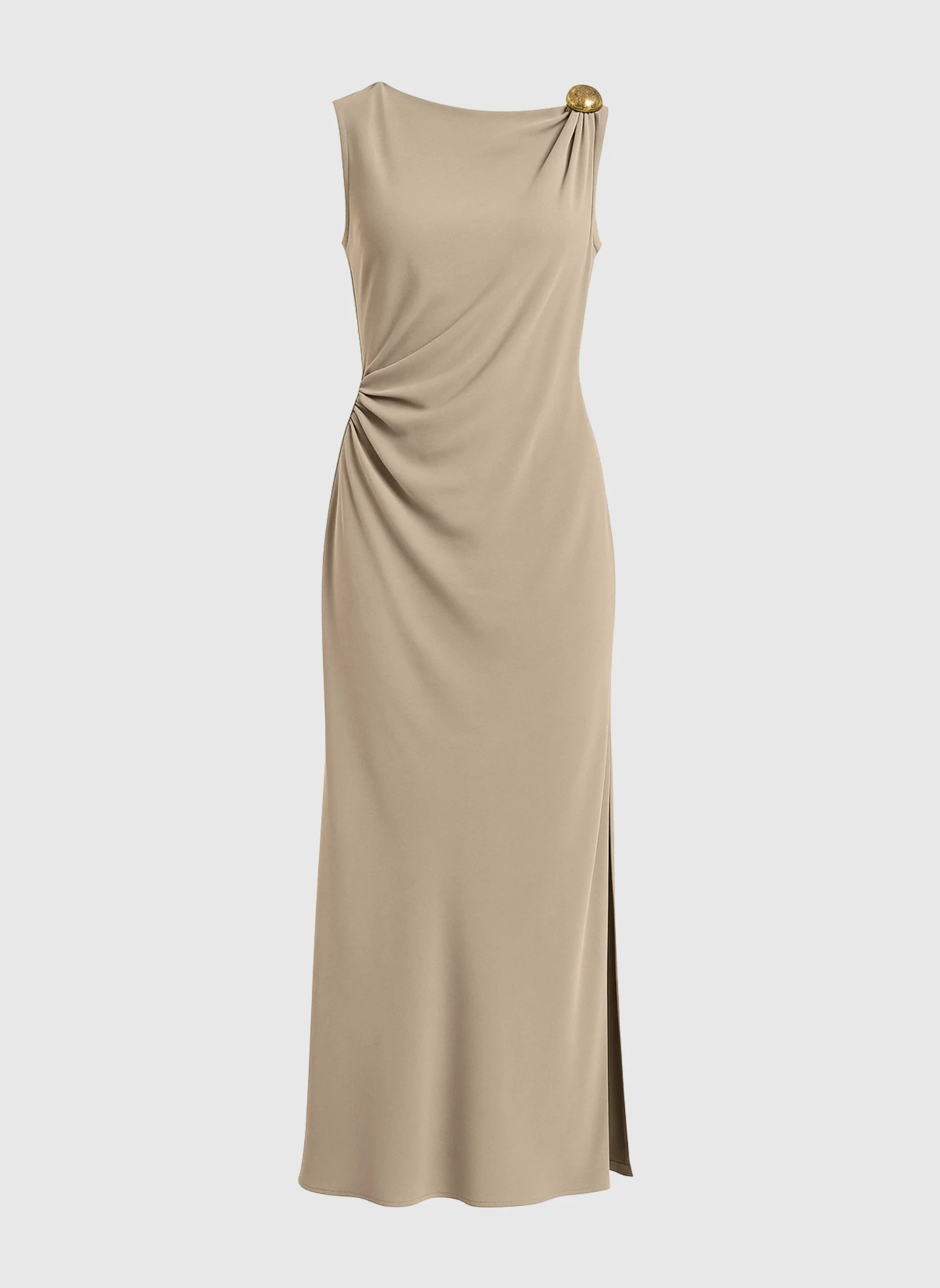 ROBE MIDI MIRKA beige - Image 5