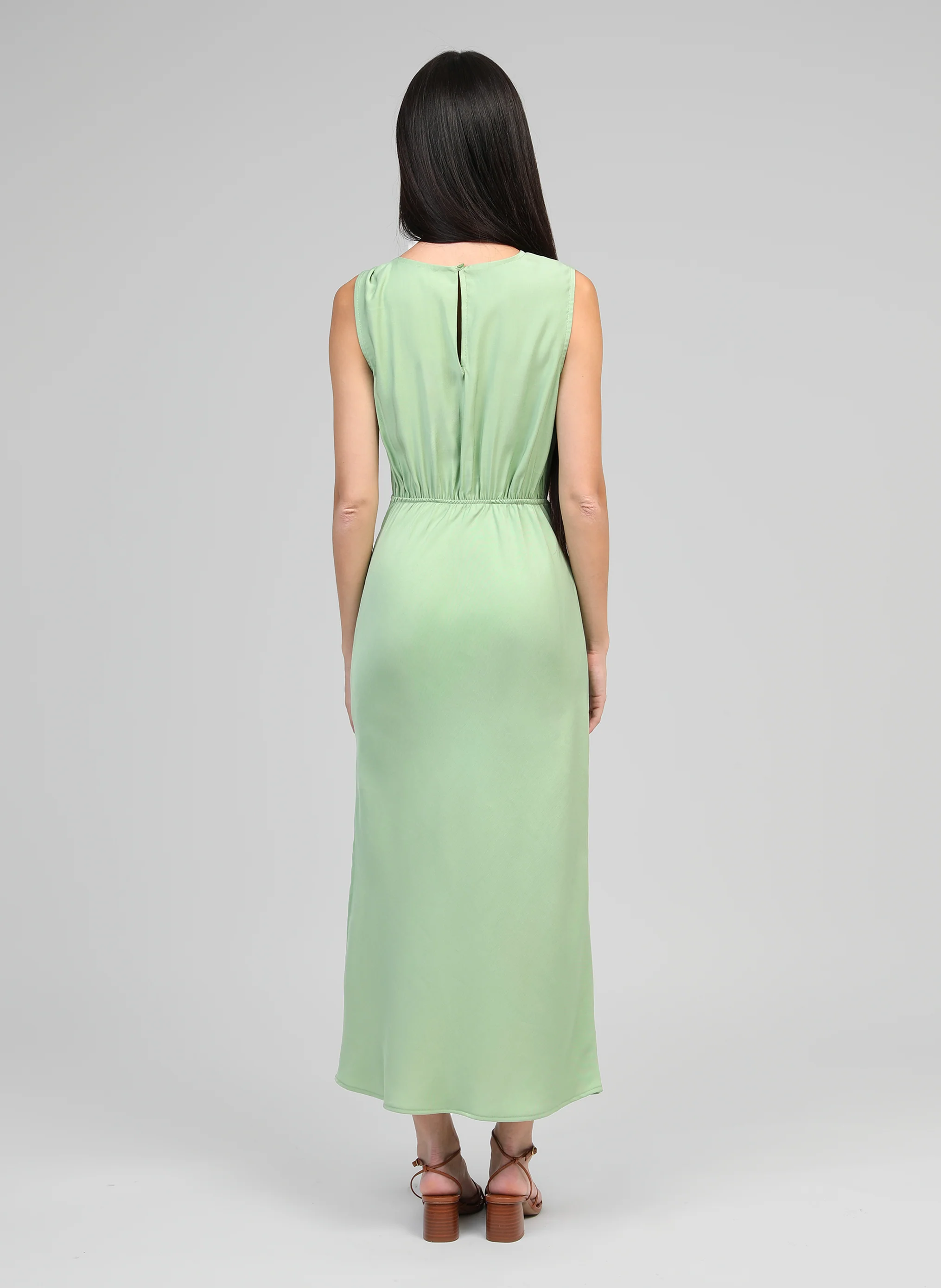 ROBE MIDI MIRKA sauge - Image 4