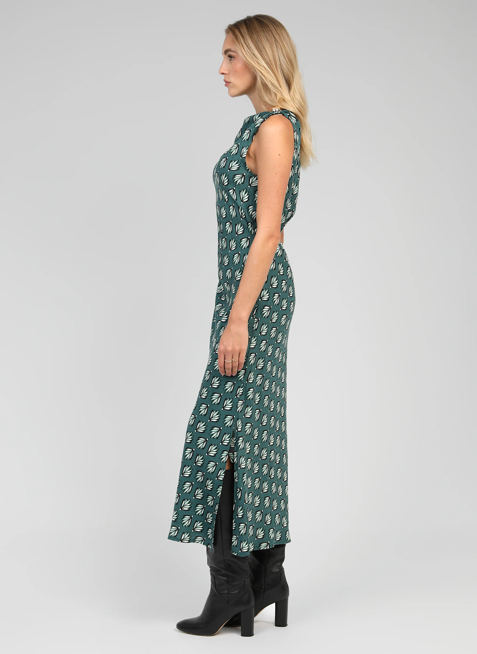 ROBE MIDI MIRKALA zack vert - Image 3