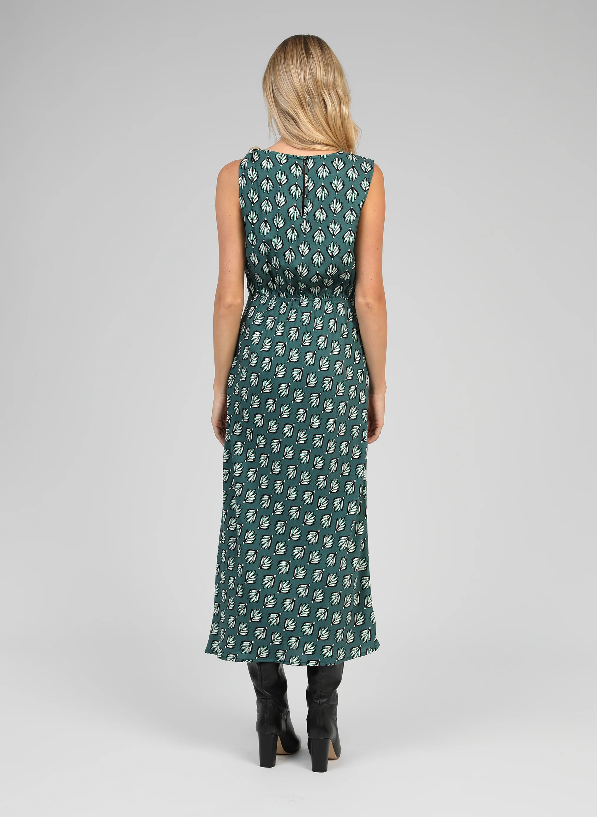 ROBE MIDI MIRKALA zack vert - Image 4