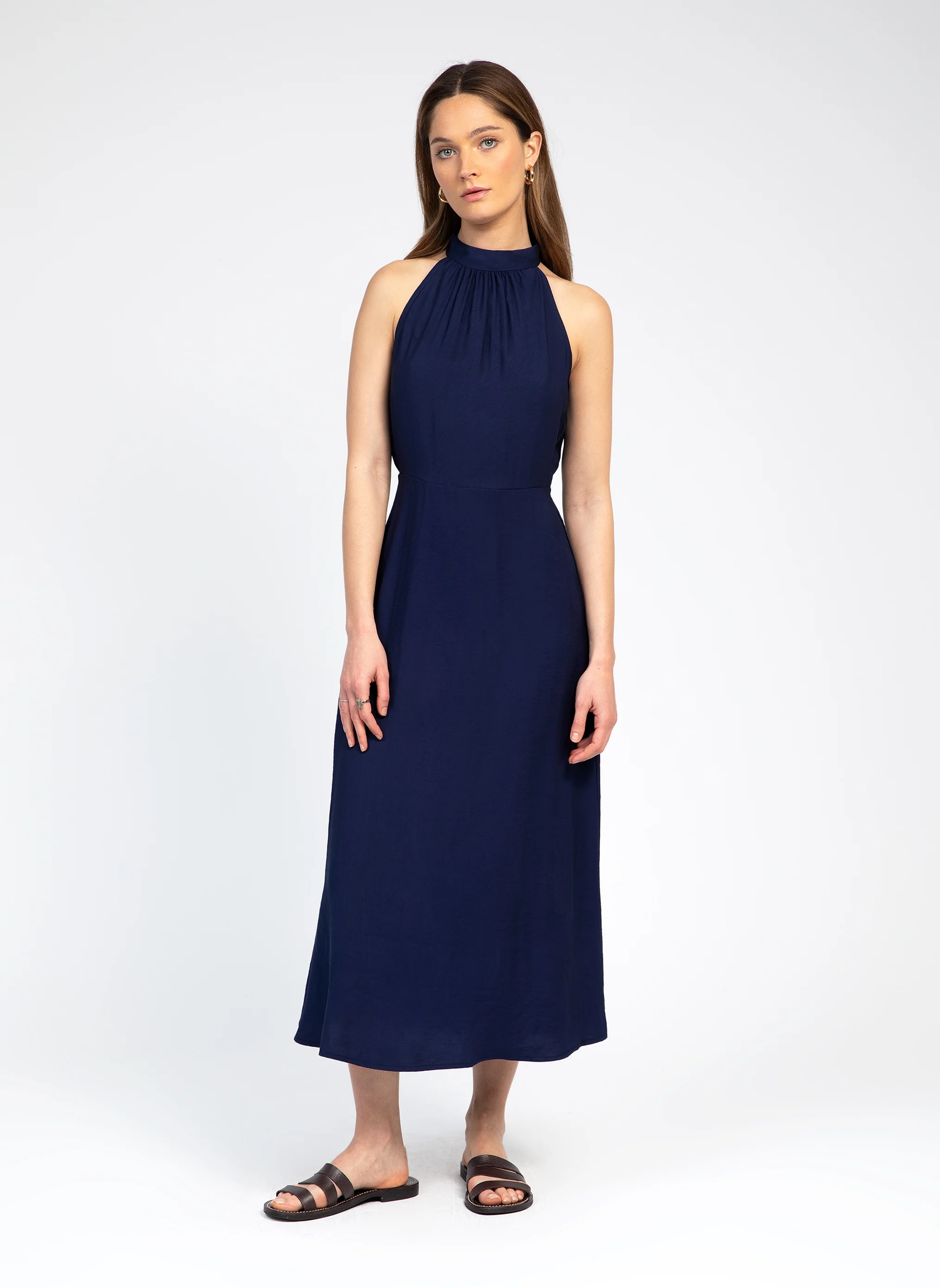 ROBE MIDI MOCKYNA marine - Image 3