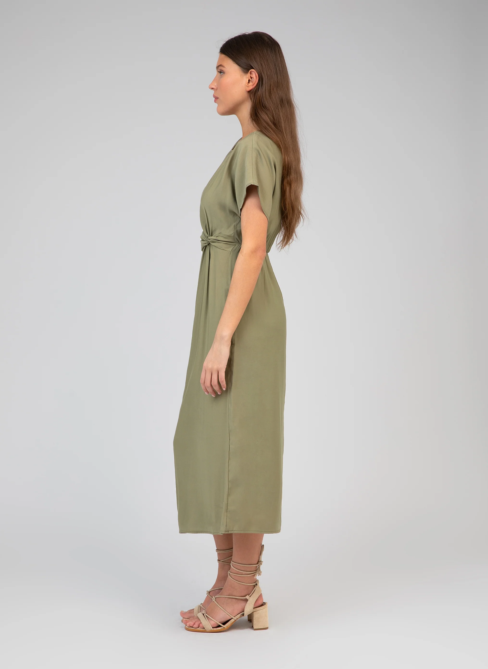 ROBE MIDI MOUNDY militaire - Image 3