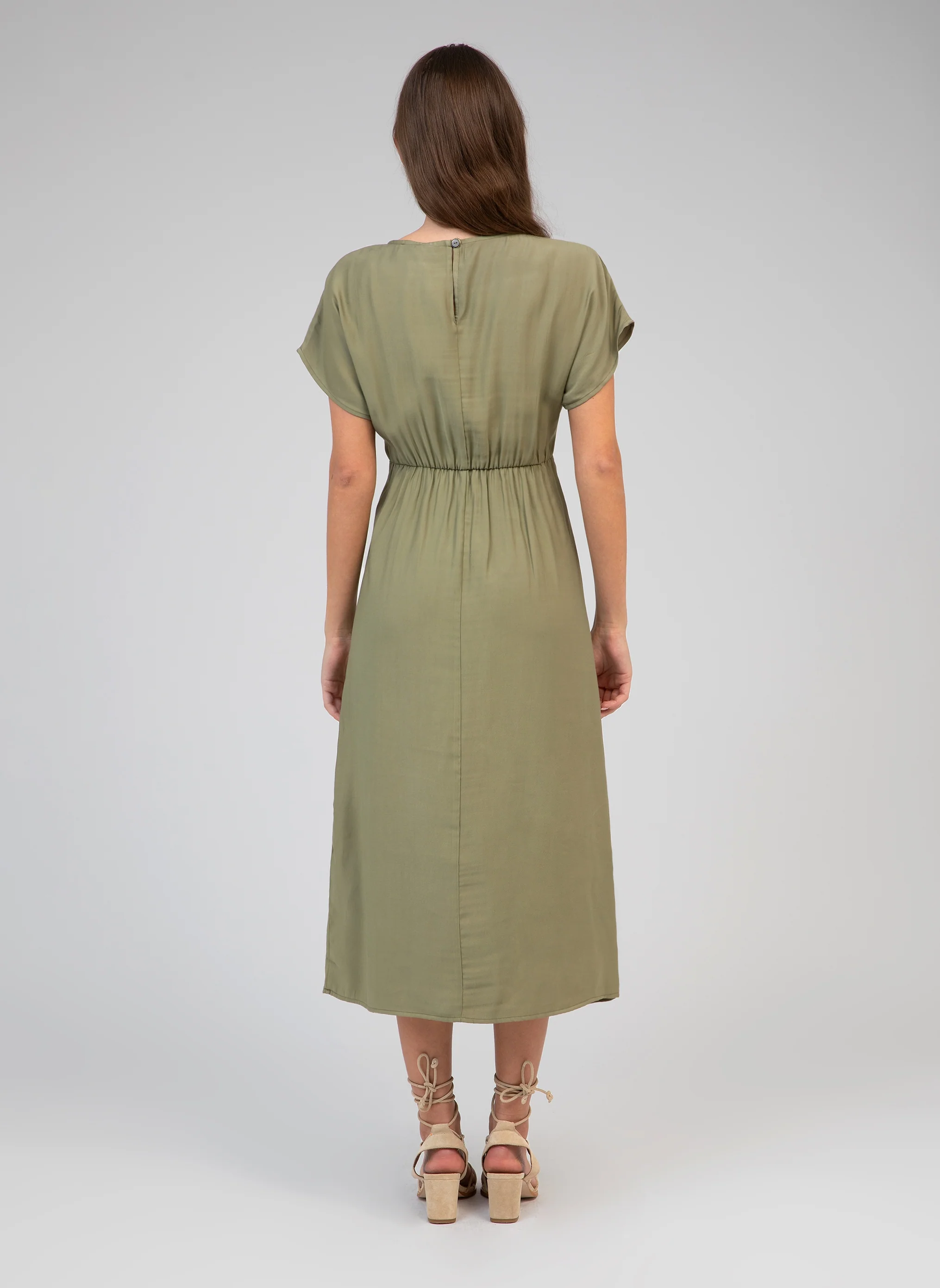 ROBE MIDI MOUNDY militaire - Image 4