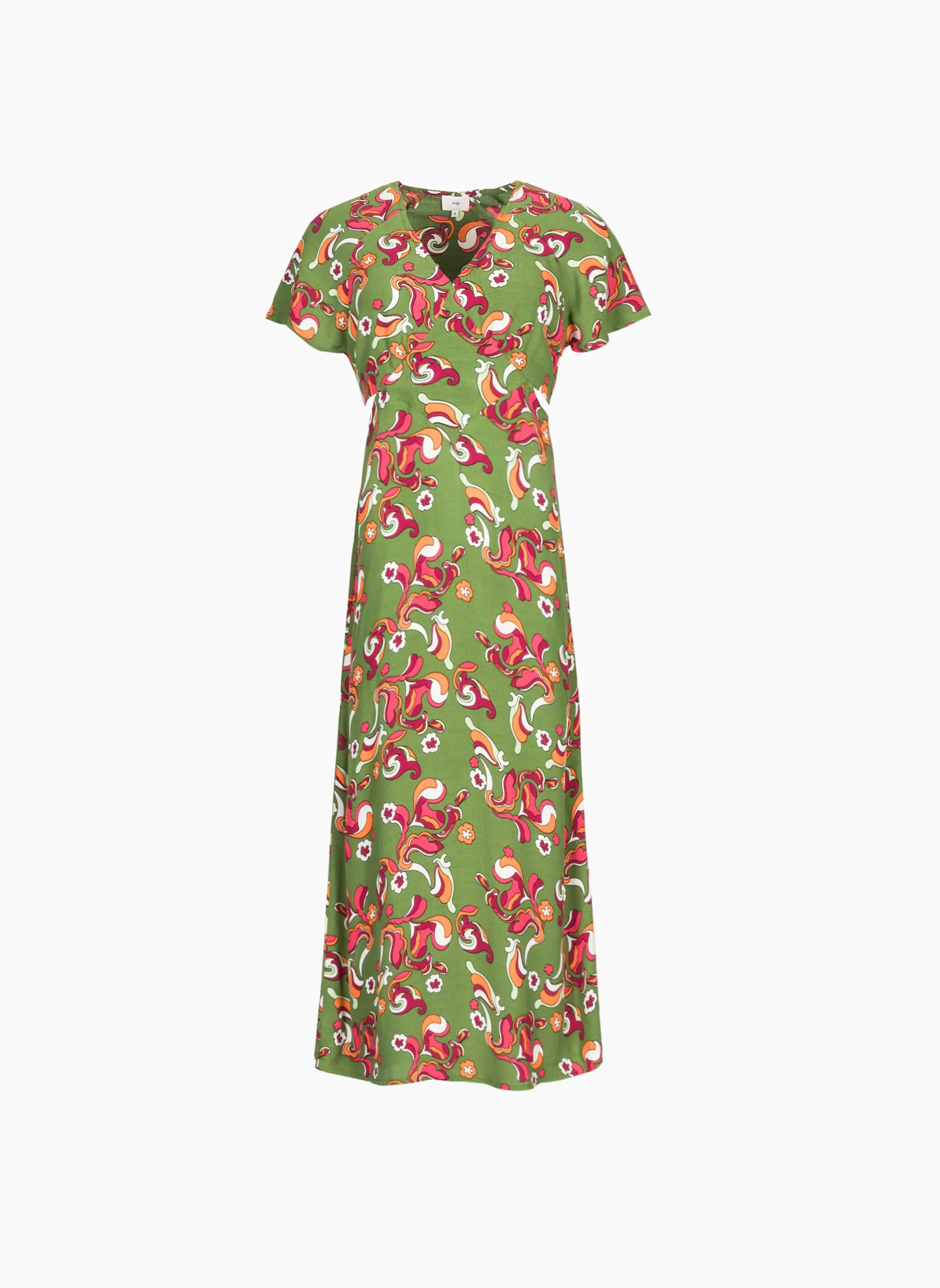 ROBE MIDI MYKE bijou vert - Image 5