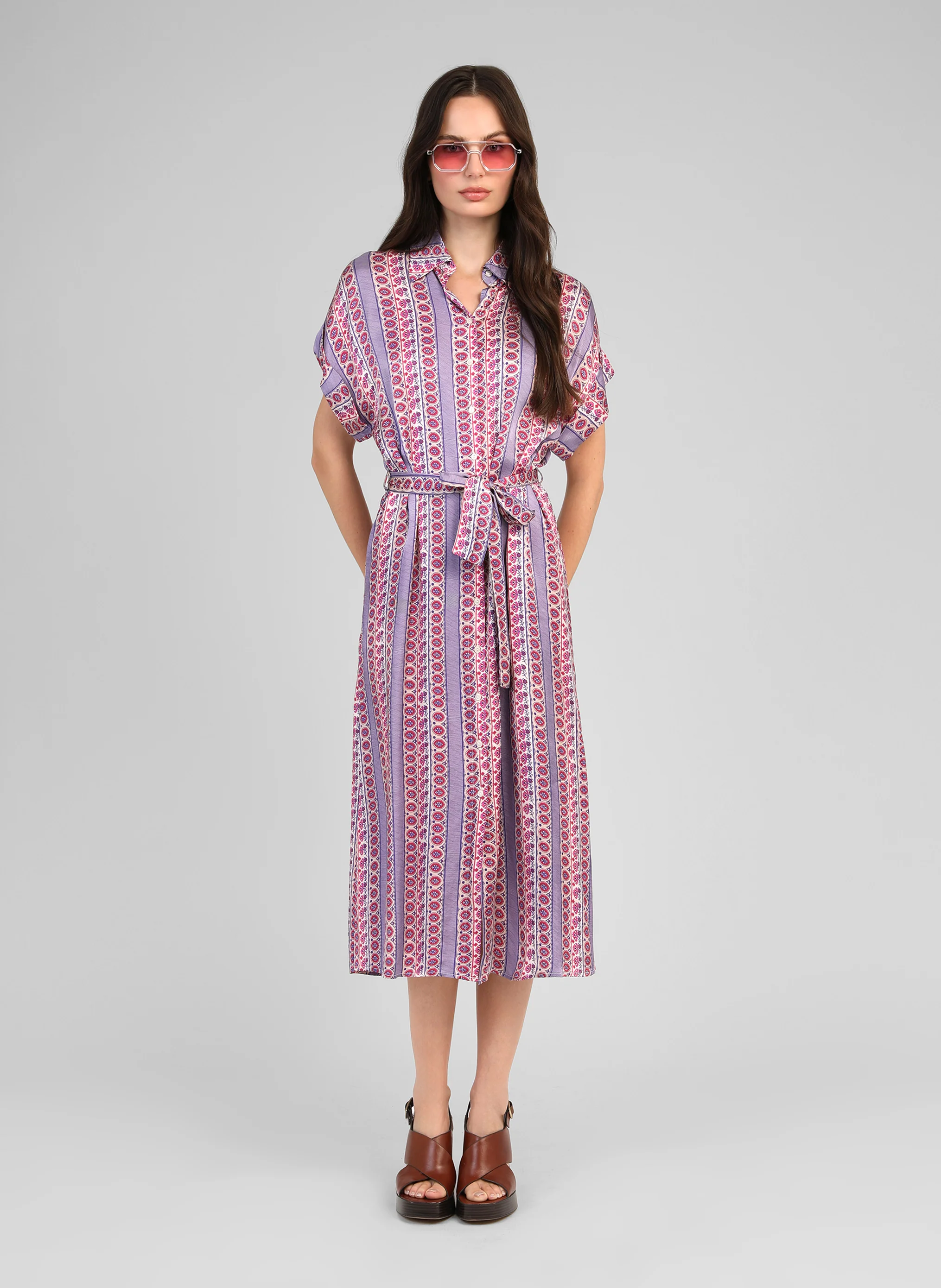 ROBE MIDI MYLIE diagola encre