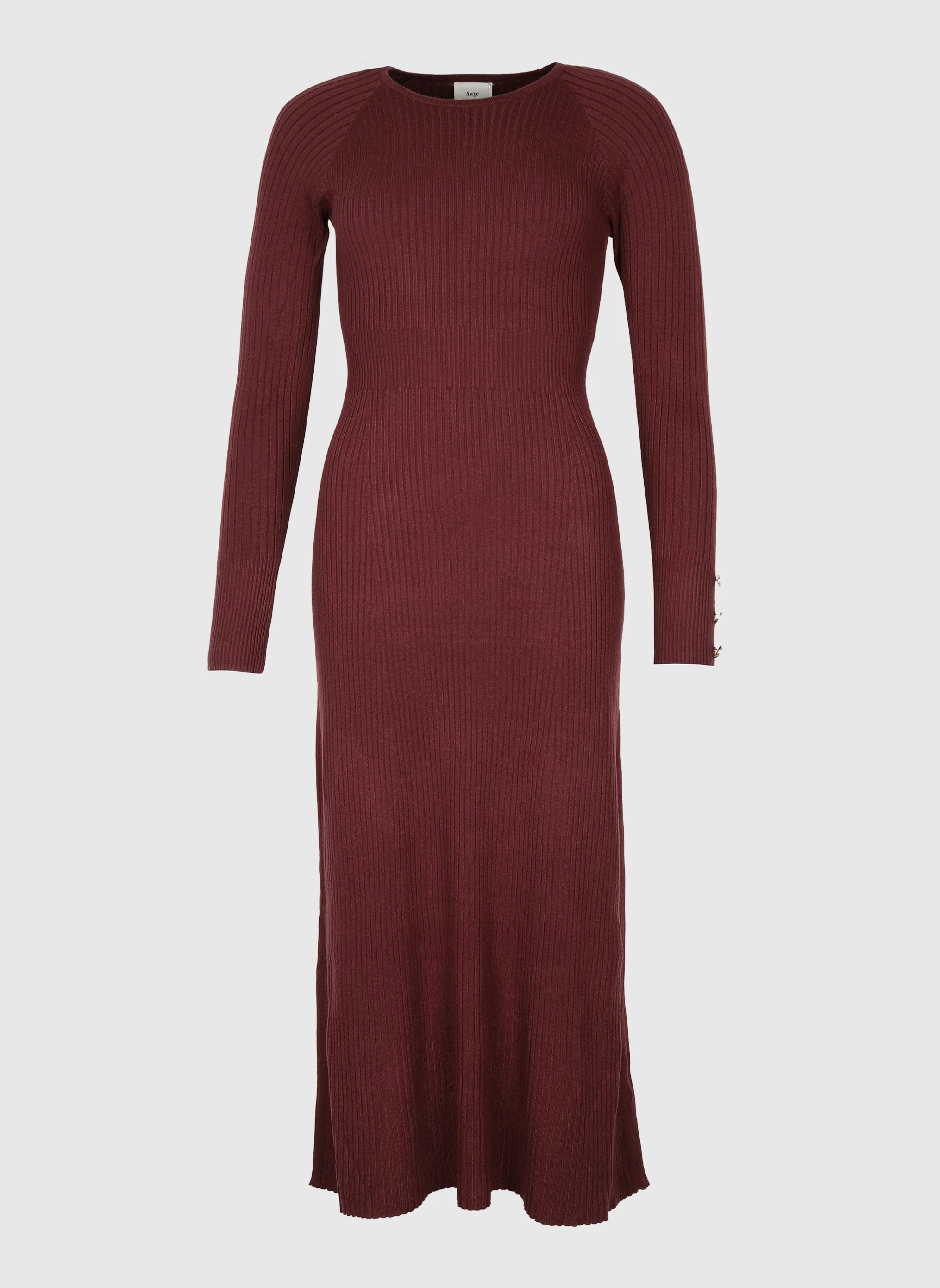 ROBE MIDI NAKA grenat - Image 5