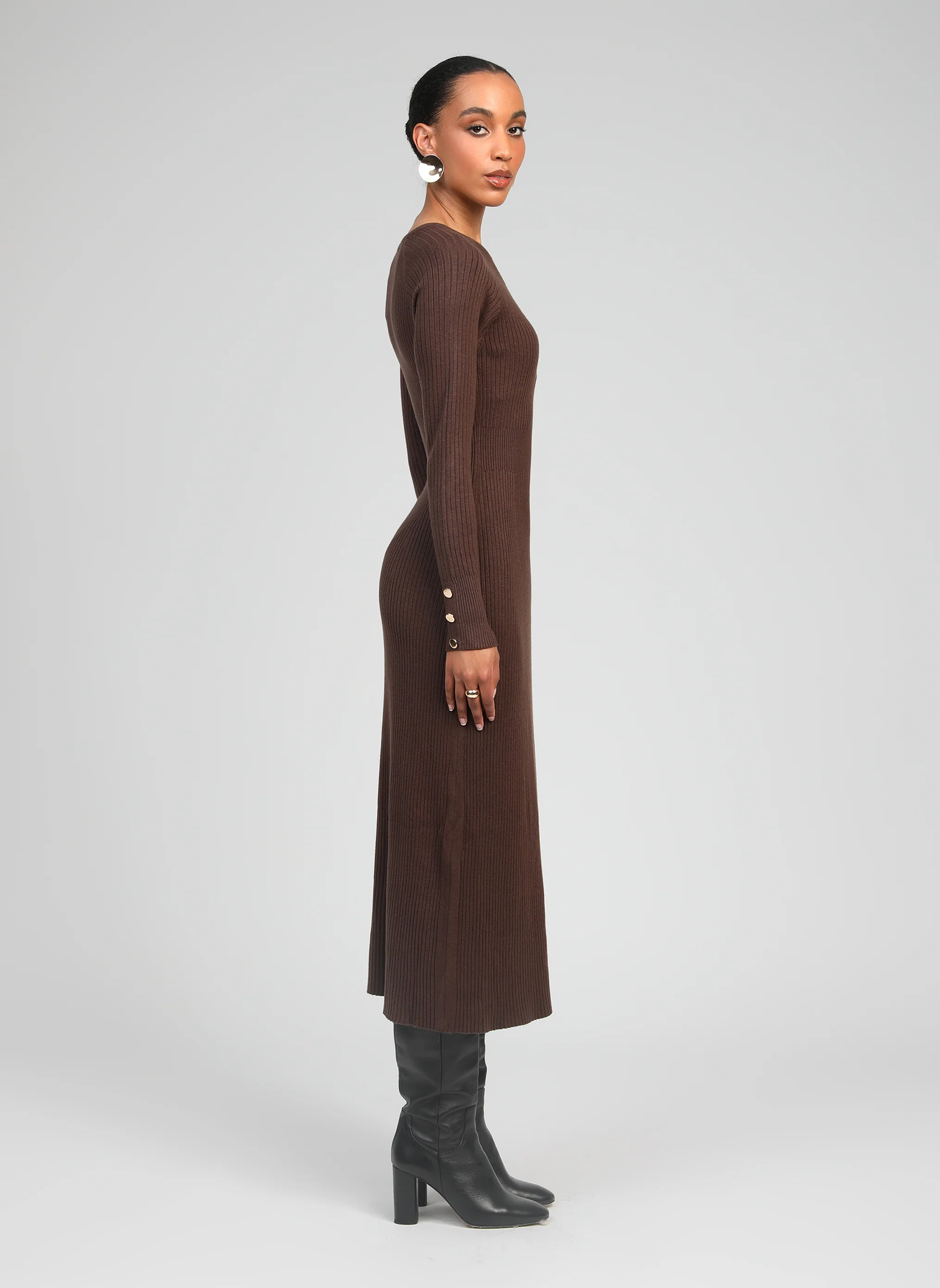 ROBE MIDI NAKA moka - Image 3