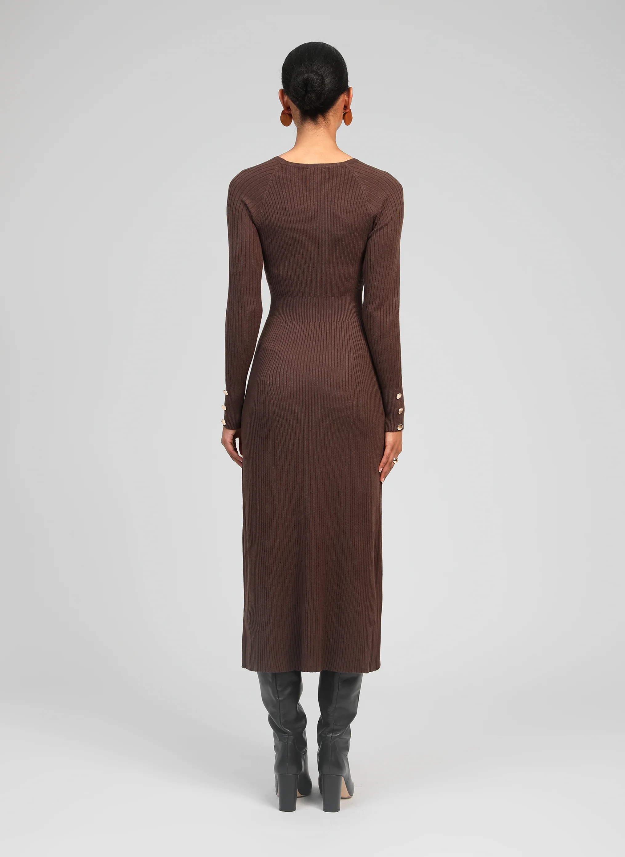 ROBE MIDI NAKA moka - Image 4