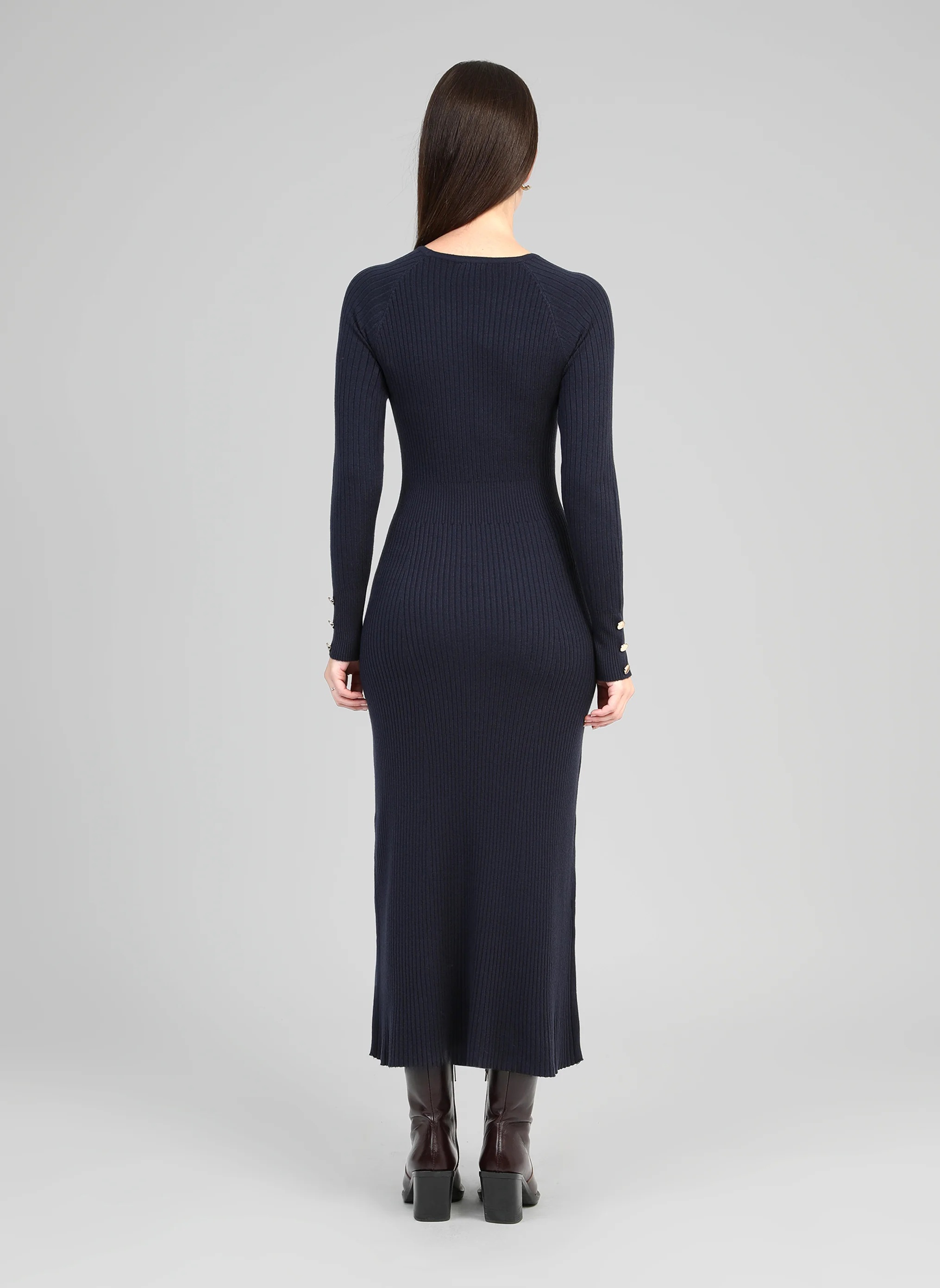 ROBE MIDI NAKA navy - Image 4