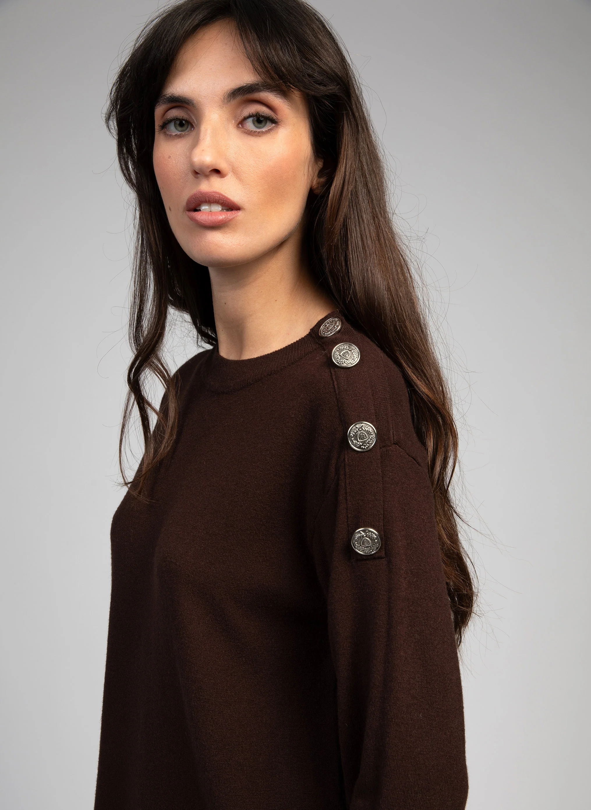 ROBE MIDI NAKAO chocolat - Image 2