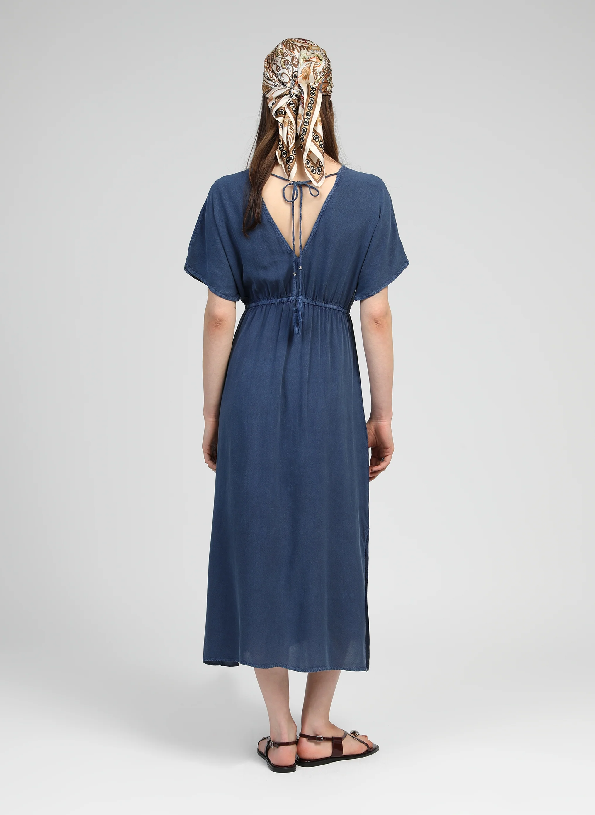 ROBE MIDI OMALYNA indigo - Image 5