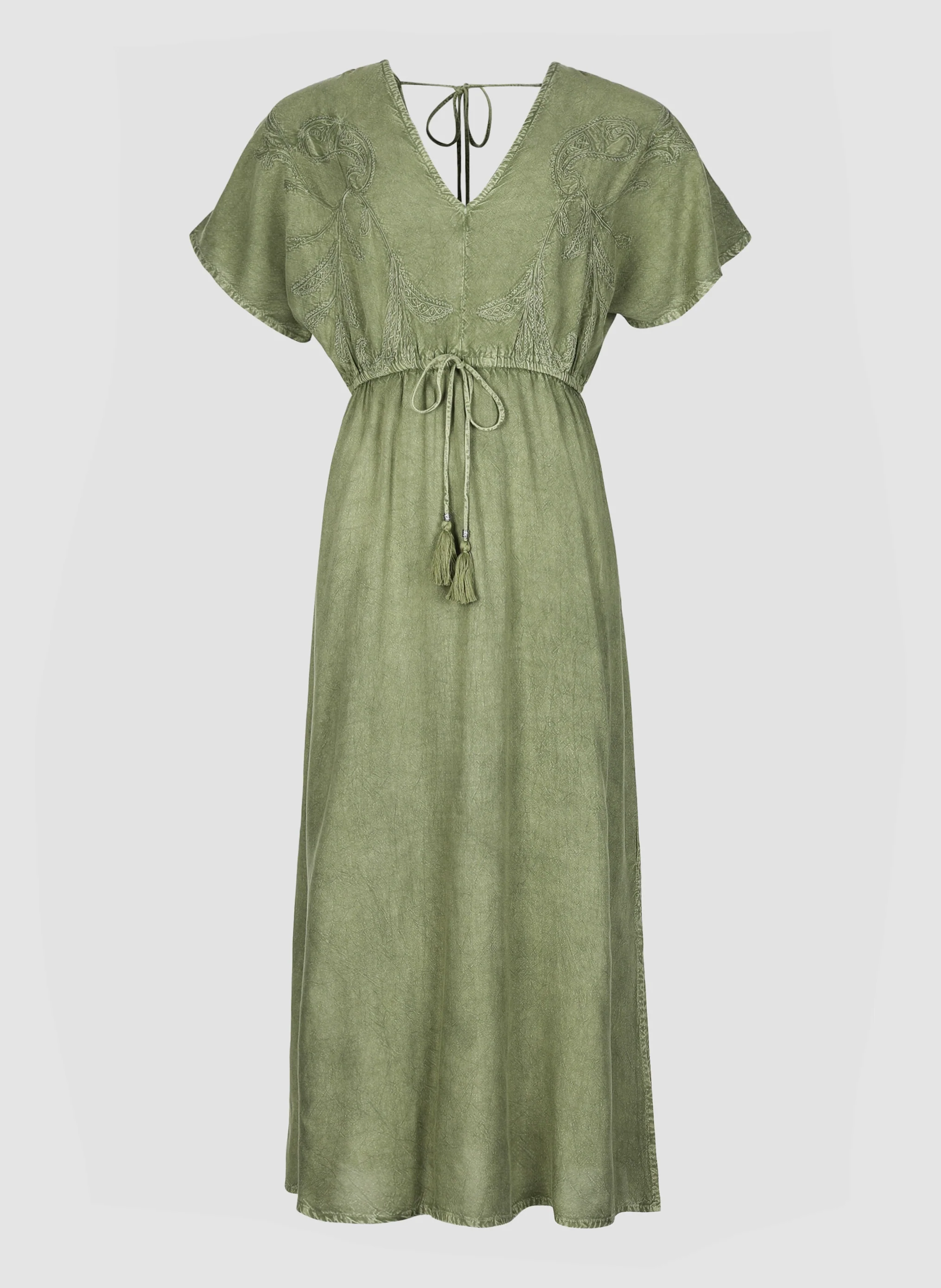 ROBE MIDI OMALYNA kaki - Image 5