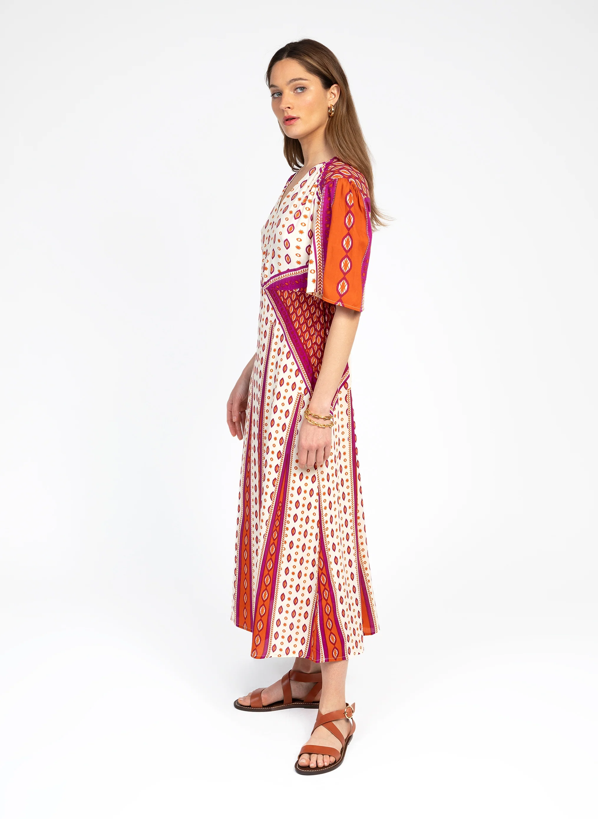 ROBE MIDI OREN orange - Image 3