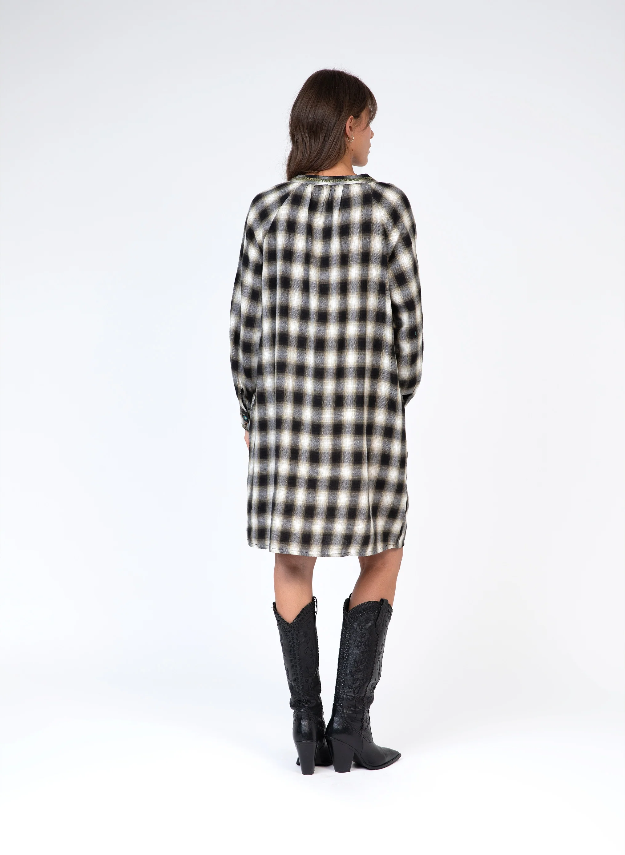 ROBE MIDI ORNELLO noir - Image 4