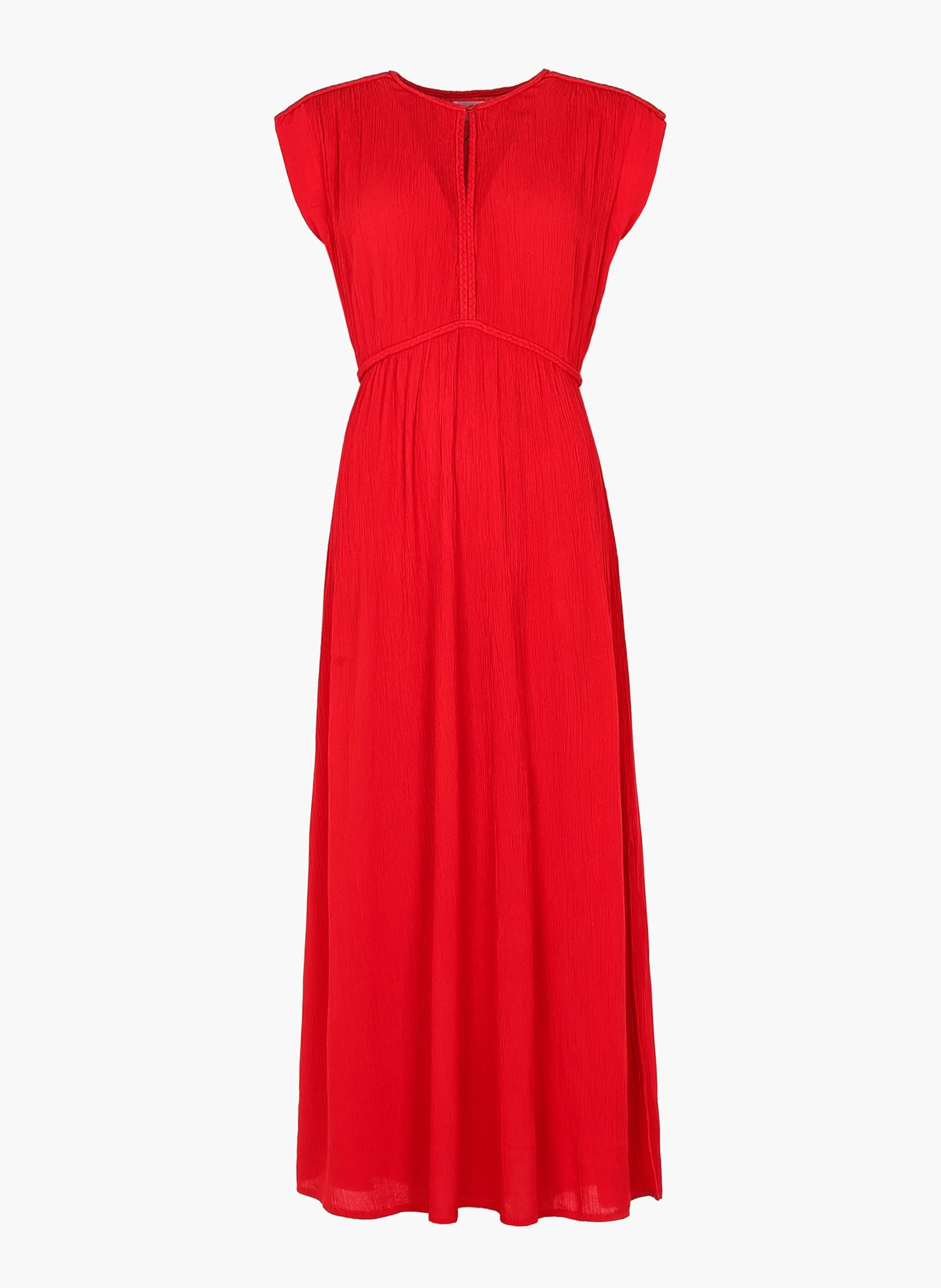 ROBE MIDI OWESTA rouge - Image 5