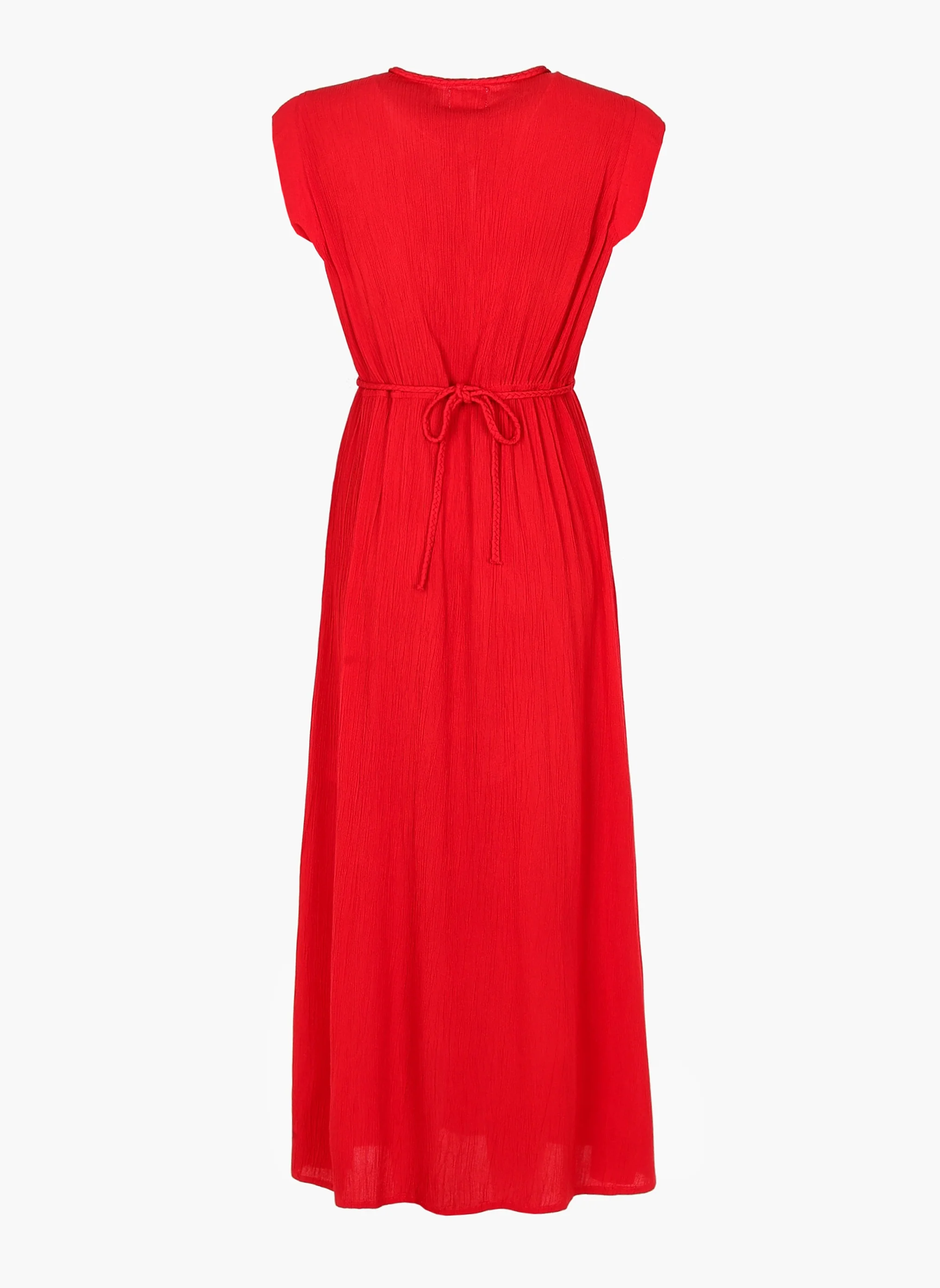 ROBE MIDI OWESTA rouge - Image 6