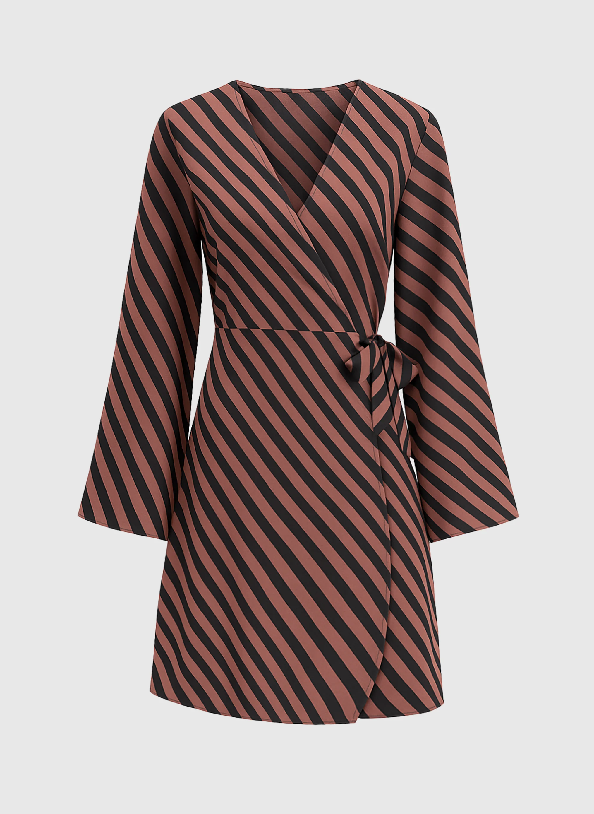 ROBE COURTE METALY stipe chocolat - Image 5