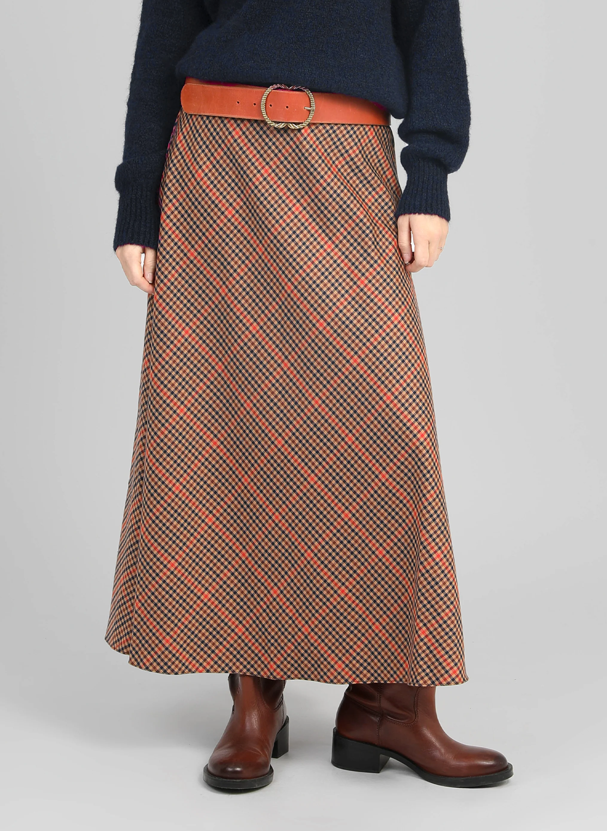 JUPE MIDI JALINA caramel - Image 3