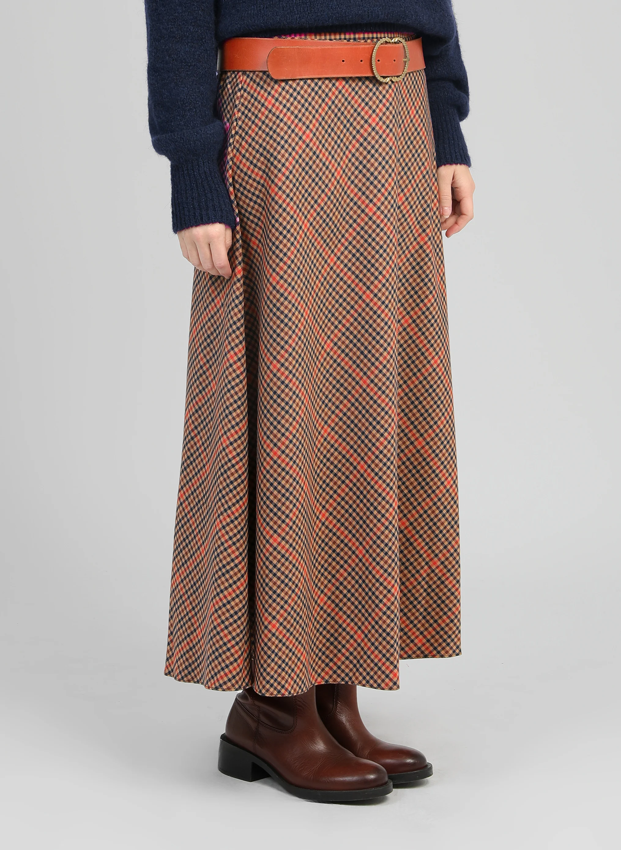 JUPE MIDI JALINA caramel - Image 4