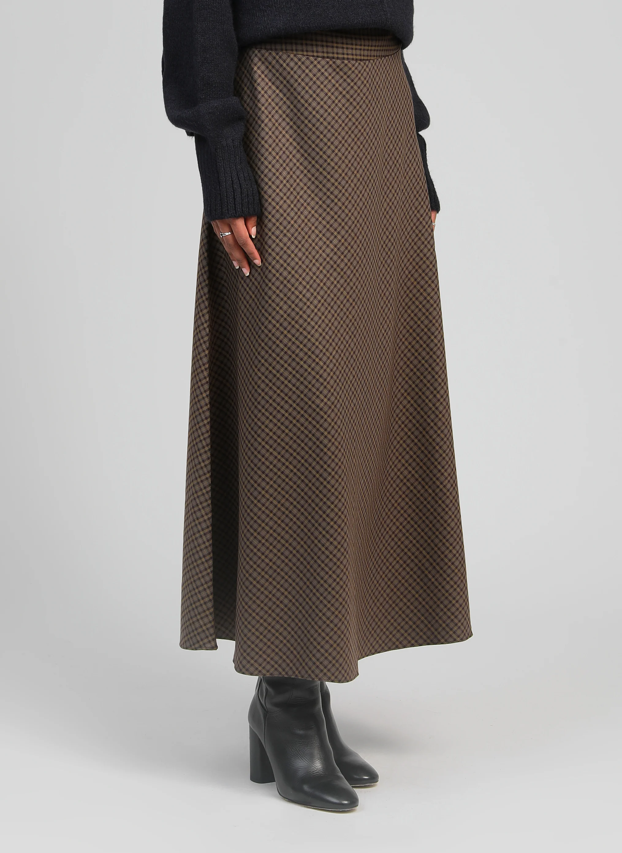 JUPE MIDI JALINE marron - Image 4